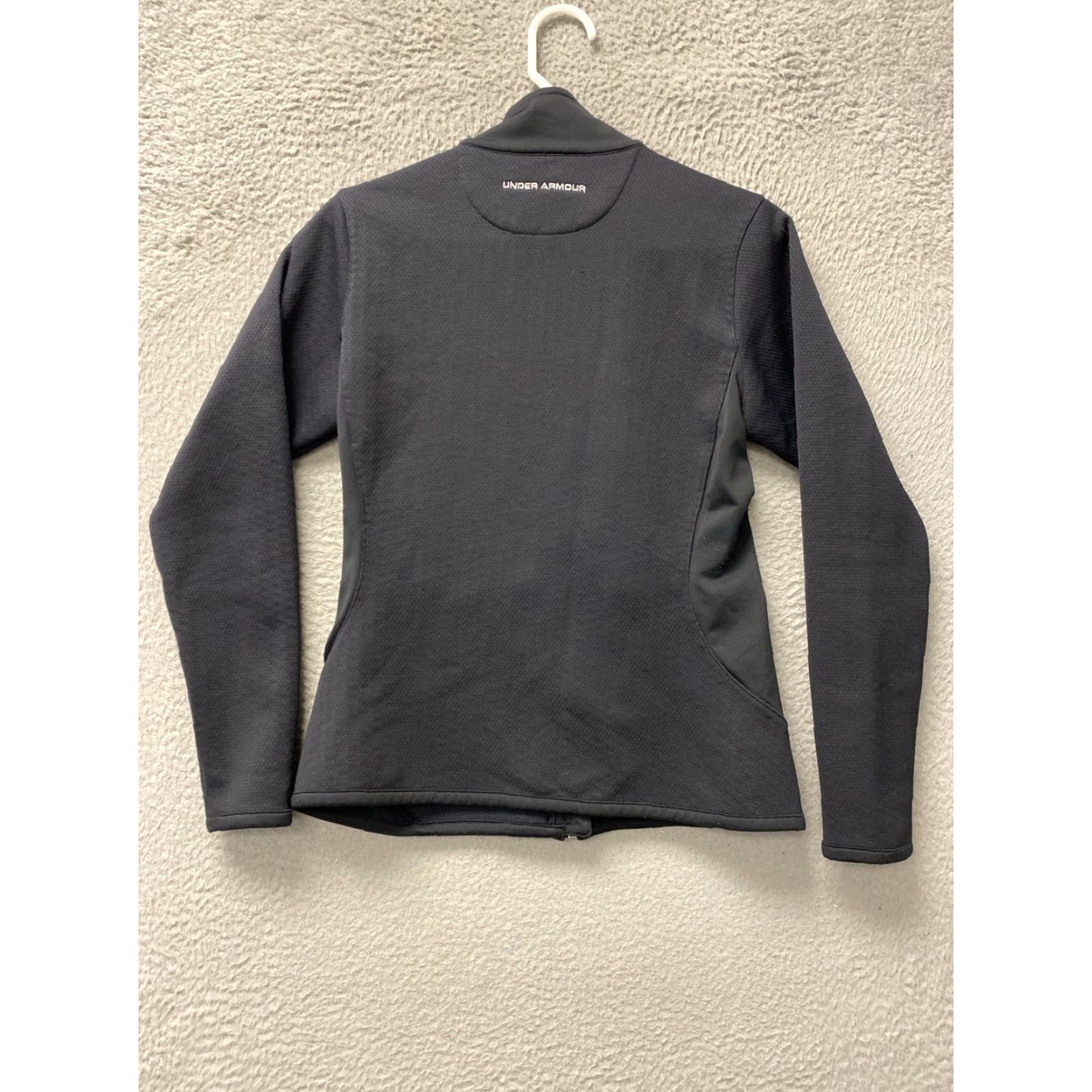 Under Armour Under Armour Jacket Women S Black Fleece Semi Fitted Full Zip Pockets Logo 117-3 Size S / US 4 / IT 40 - 7 Thumbnail
