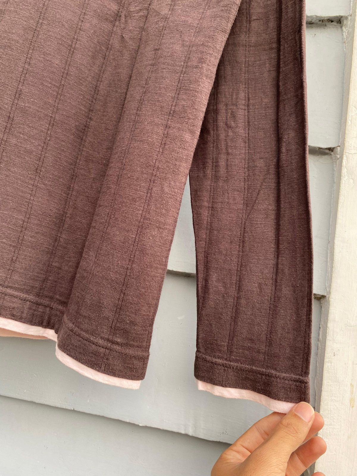 If Six Was Nine Vintage Japan Layered Look Henley Earth Tone Aesthetic Size US L / EU 52-54 / 3 - 14 Thumbnail