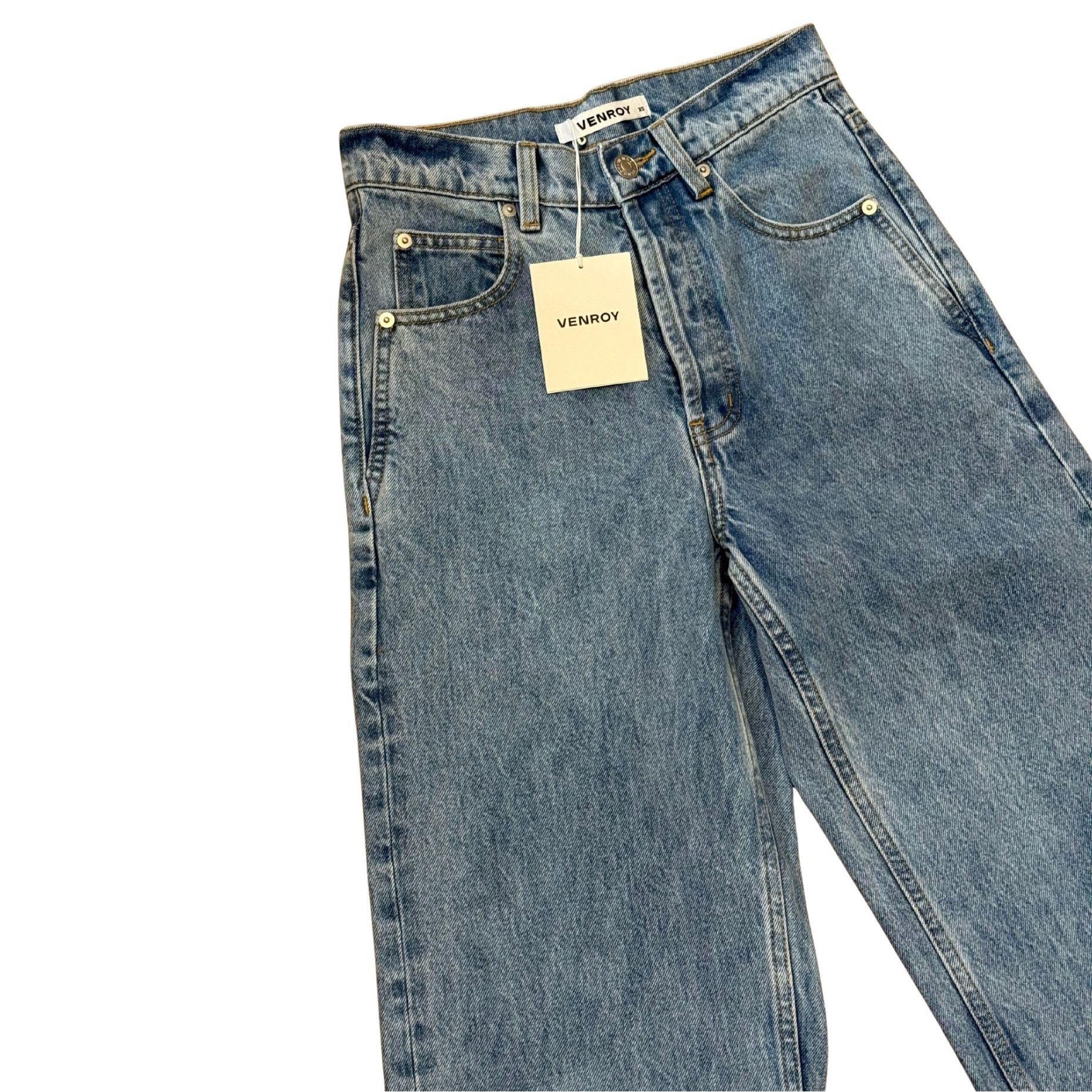 Venroy VENROY V Front Denim Light Blue Jean $180 NWT XS Size 27" / US 4 / IT 40 - 6 Thumbnail