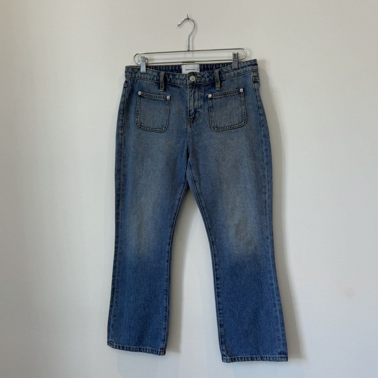 Current/Elliot Current/Elliot “The Cropped Boot” Faded Bootcut Flare Jeans Size US 29 - 1 Thumbnail