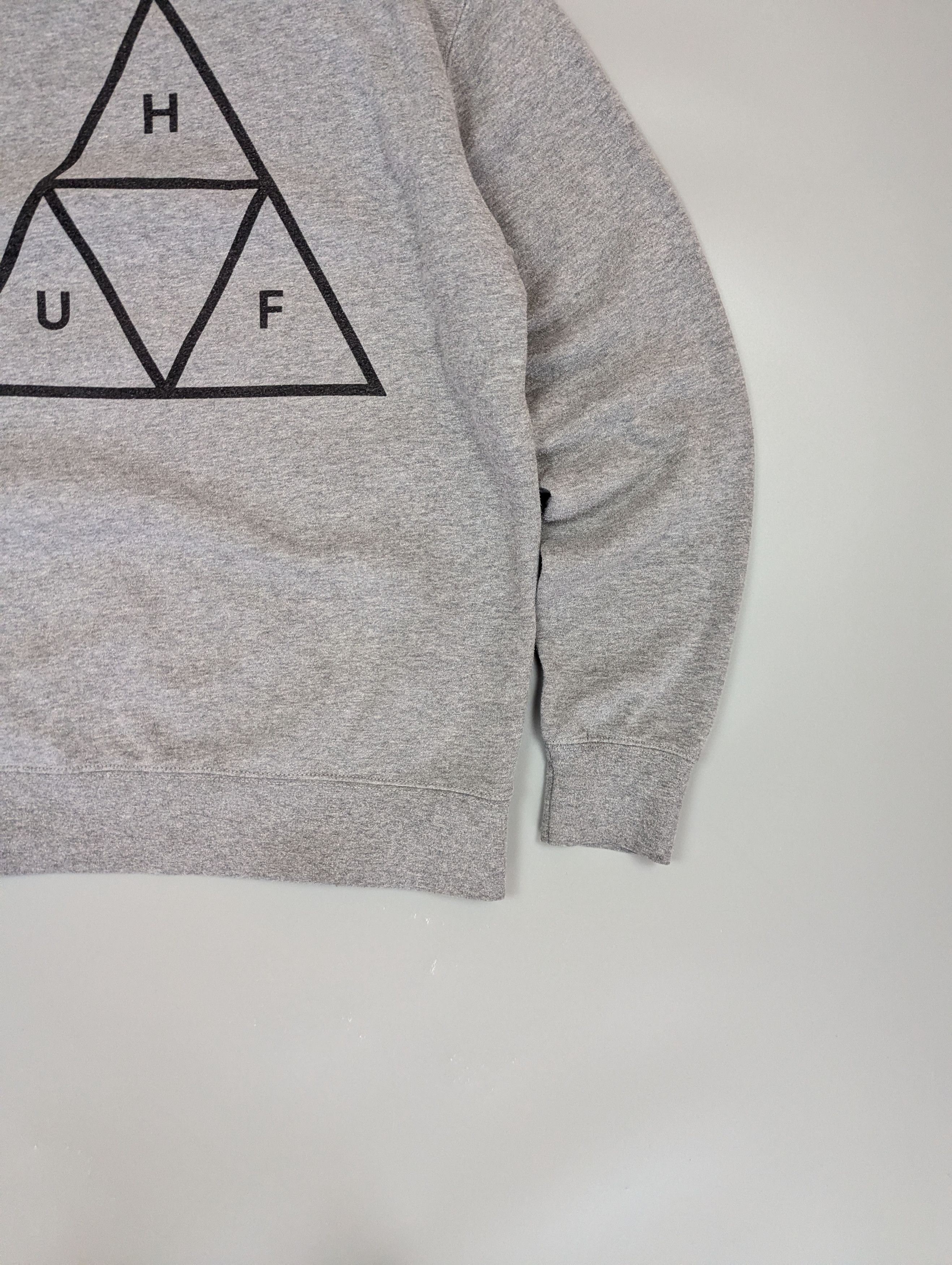 Huf HUF Essentials Triple Triangle Crewneck Sweatshirt Gray Sz S Size US M / EU 48-50 / 2 - 3 Thumbnail