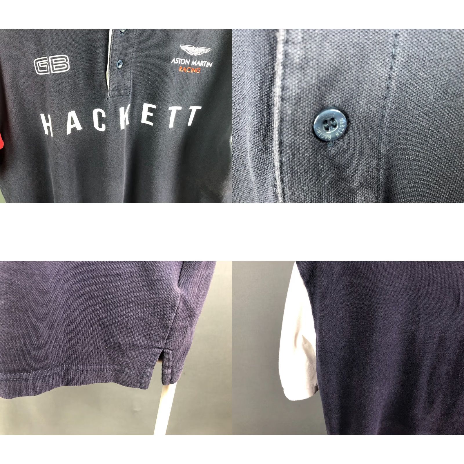 Hackett Hackett Aston Martin Racing Polo Size 2XL Dark Blue Cotton Men's Size US XXL / EU 58 / 5 - 8 Thumbnail