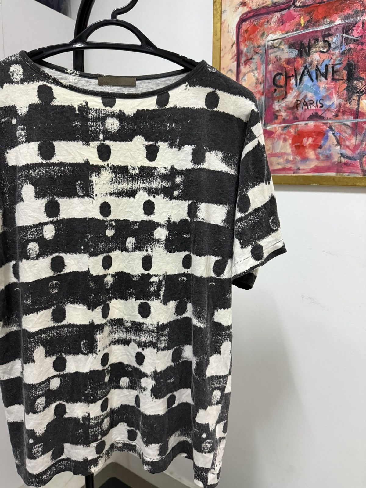 Yohji Yamamoto Y's polka dot stripes tee Size S / US 4 / IT 40 - 2 Thumbnail