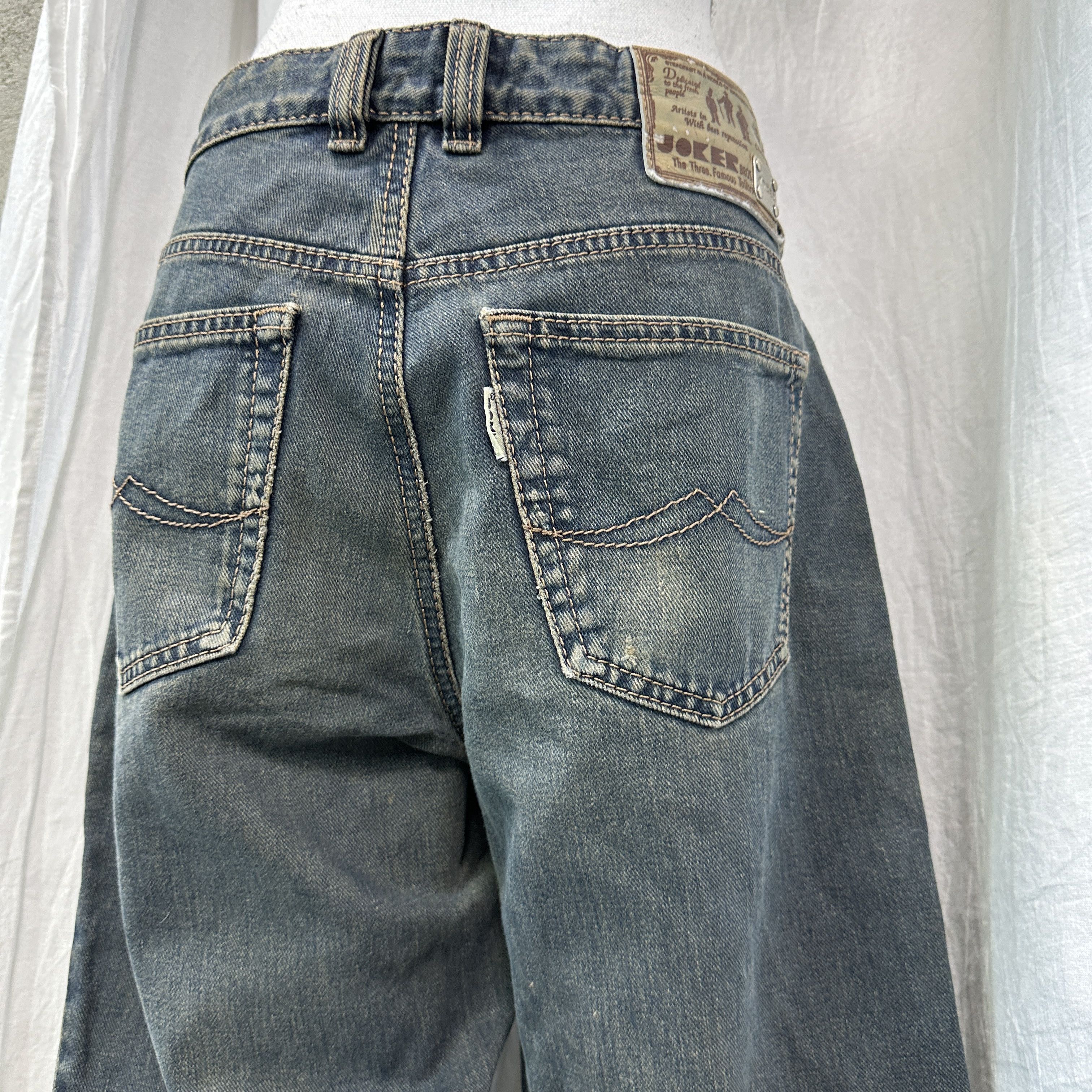 Vintage Vintage Denim Streetwear Rotten Green Baggy Jeans Y2K Size 25" / US 0 / IT 36 - 10 Thumbnail