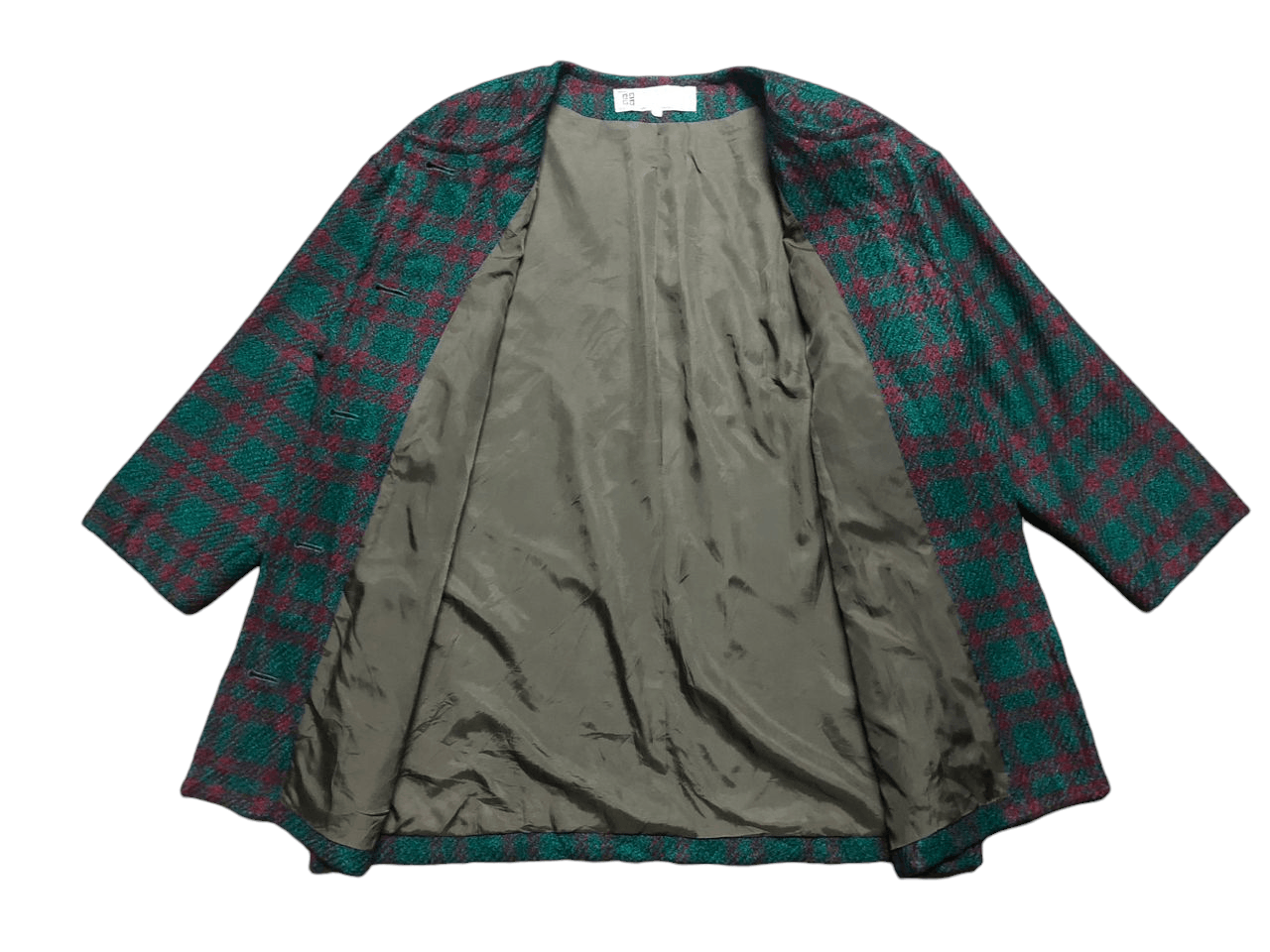 Givenchy × Vintage 💥Vintage Givenchy Glamour Plaid Coat Jacket Size L / US 10 / IT 46 - 3 Thumbnail