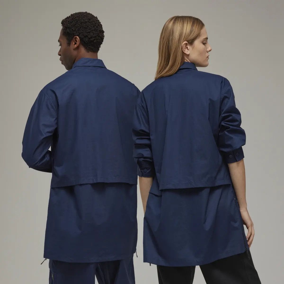 Adidas Y-3 Organic cotton ripstop overshirt jacket, navy S Size US S / EU 44-46 / 1 - 7 Thumbnail