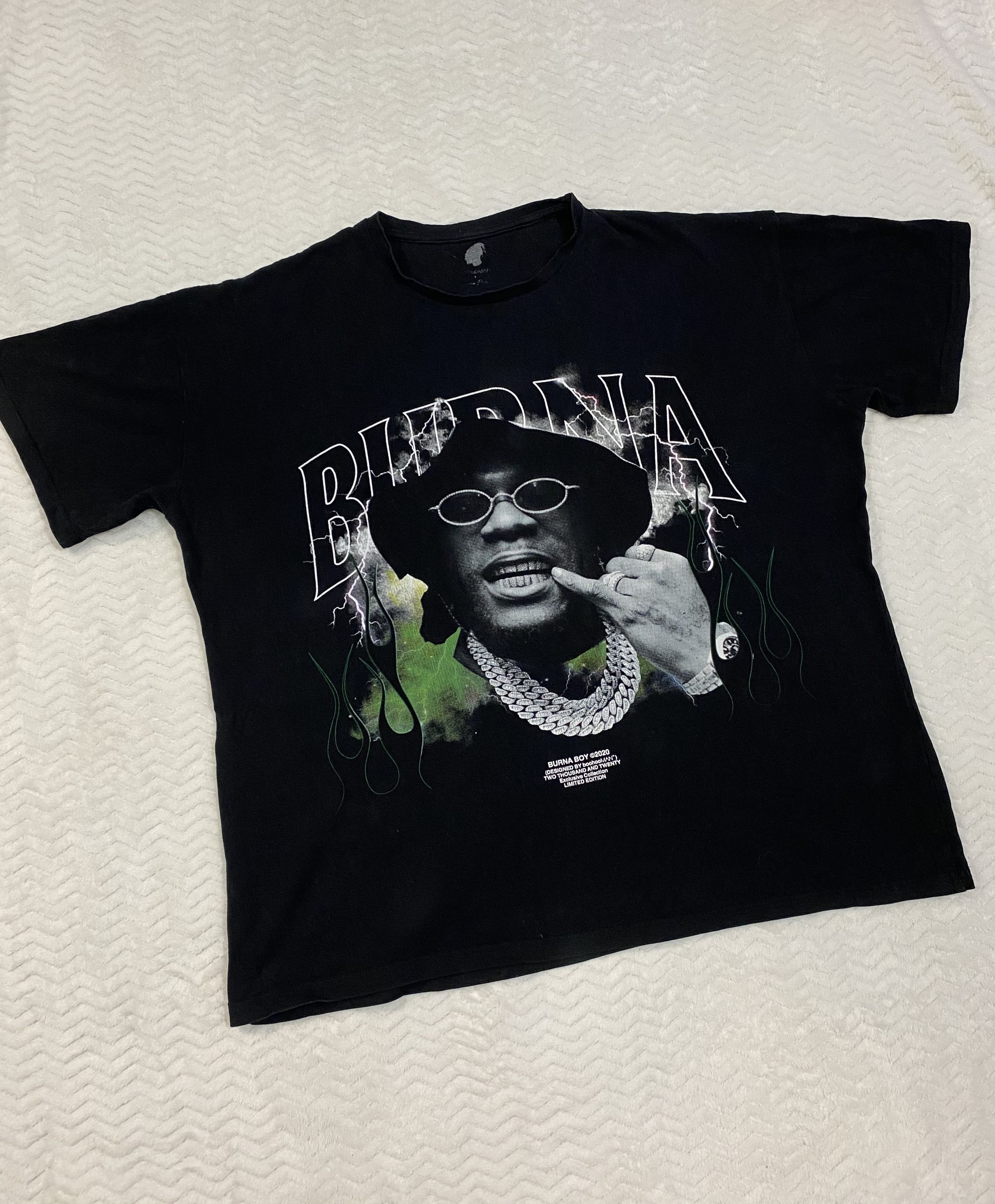 Boohoo × Rap Tees BURNA T-SHIRT Size US M / EU 48-50 / 2 - 1 Thumbnail