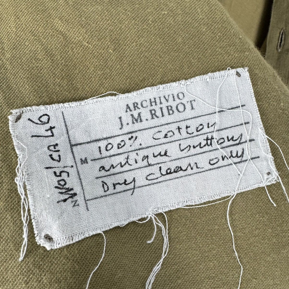 Archivio J.M. Ribot 🔥ARCHIVIO J M RIBOT ANTIQUE BUTTON SHIRT JACKET Size US S / EU 44-46 / 1 - 11 Thumbnail