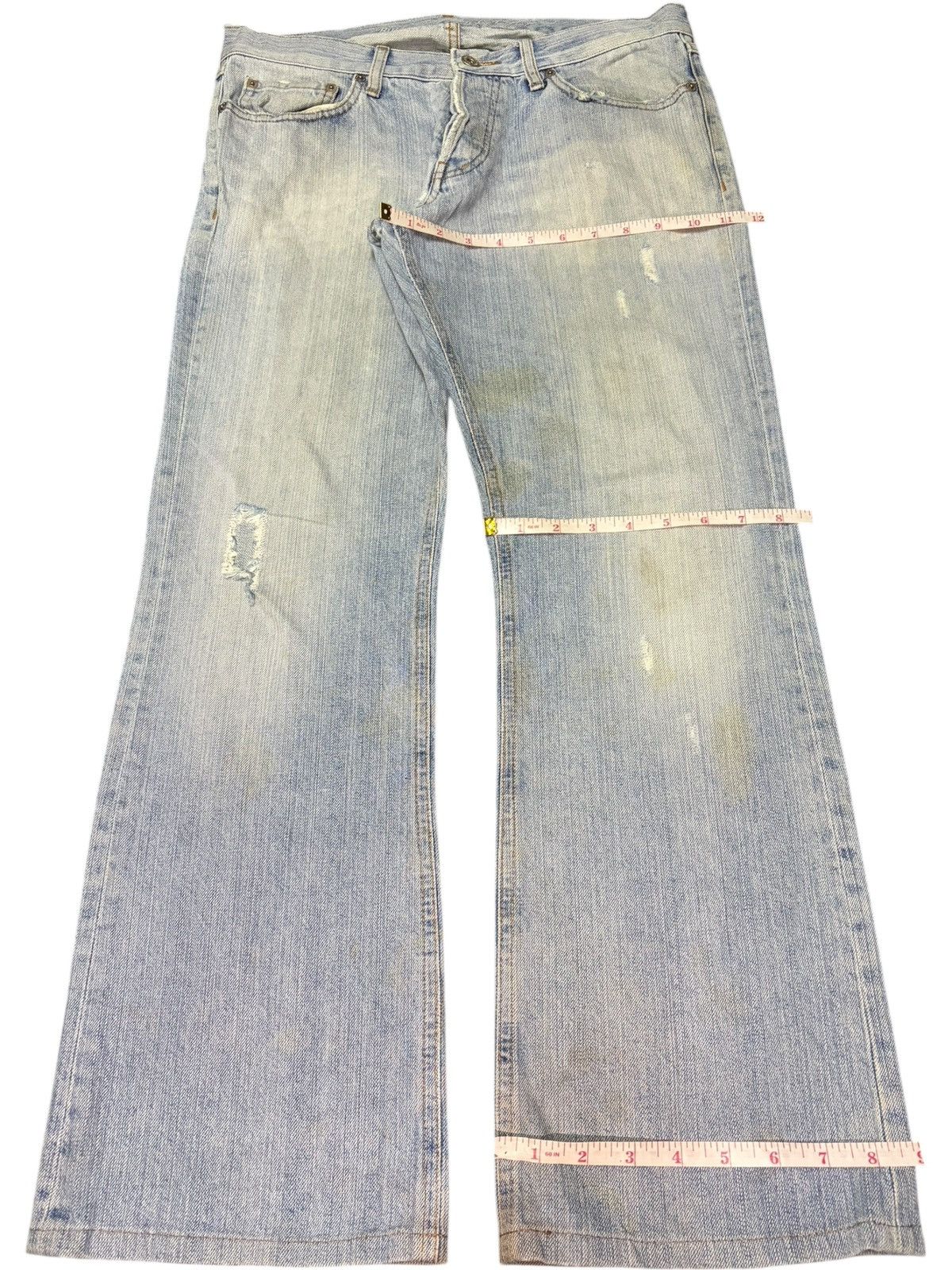 Burberry Vintage Burberry Black Label Distress Flare Jeans Size 32" / US 10 / IT 46 - 8 Thumbnail