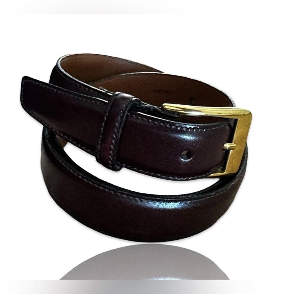 Cole Haan Cole Haan Genuine Leather Dress Belt Brown Men’s 38/95. Size 38 - 2 Thumbnail