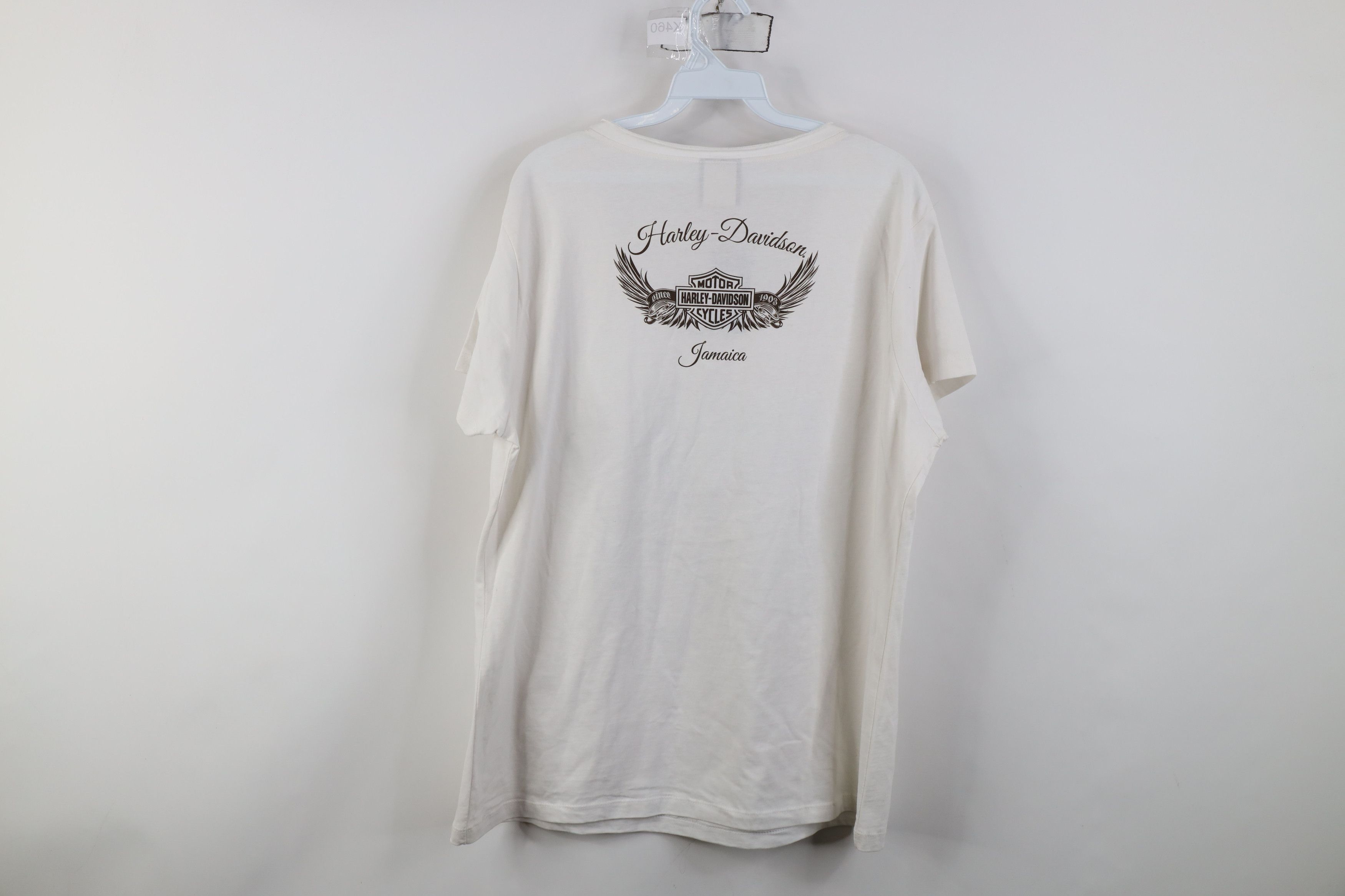 Harley Davidson Deadstock Vintage Y2K Harley Davidson Eagle Sequin T-Shirt Size XXL / US 16-18 / IT 52-54 - 14 Thumbnail
