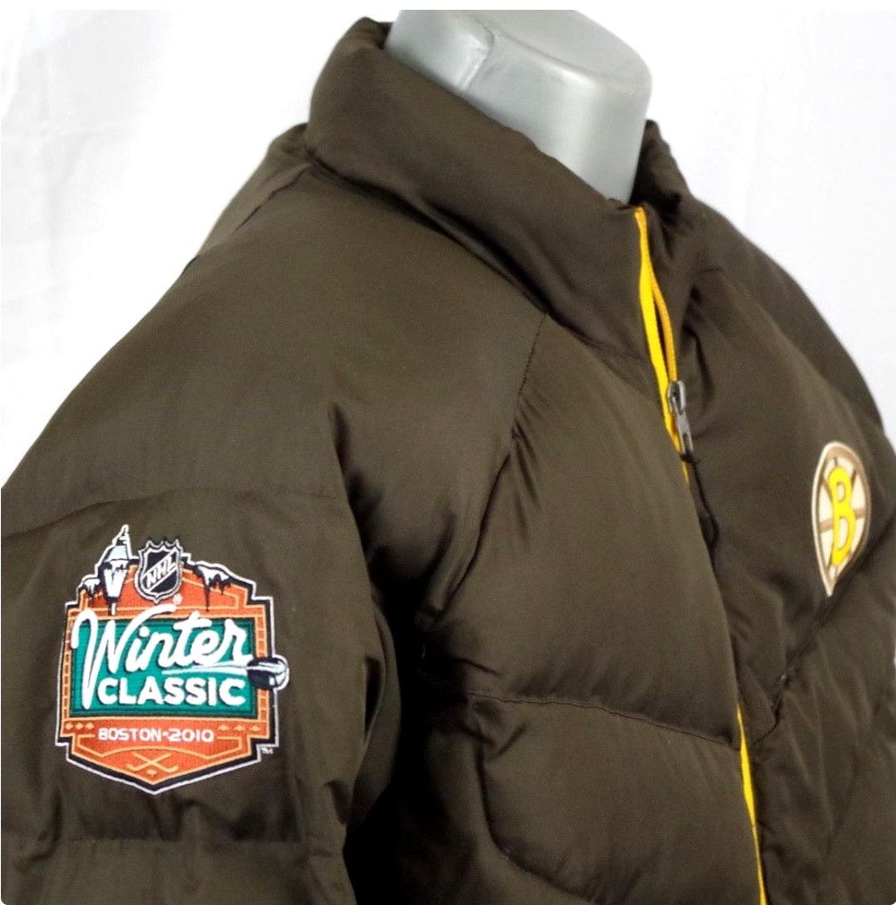 Reebok Boston Bruins Reebok 2010 NHL Brown Puffer Coat Jacket SZ XL Size US XL / EU 56 / 4 - 3 Thumbnail