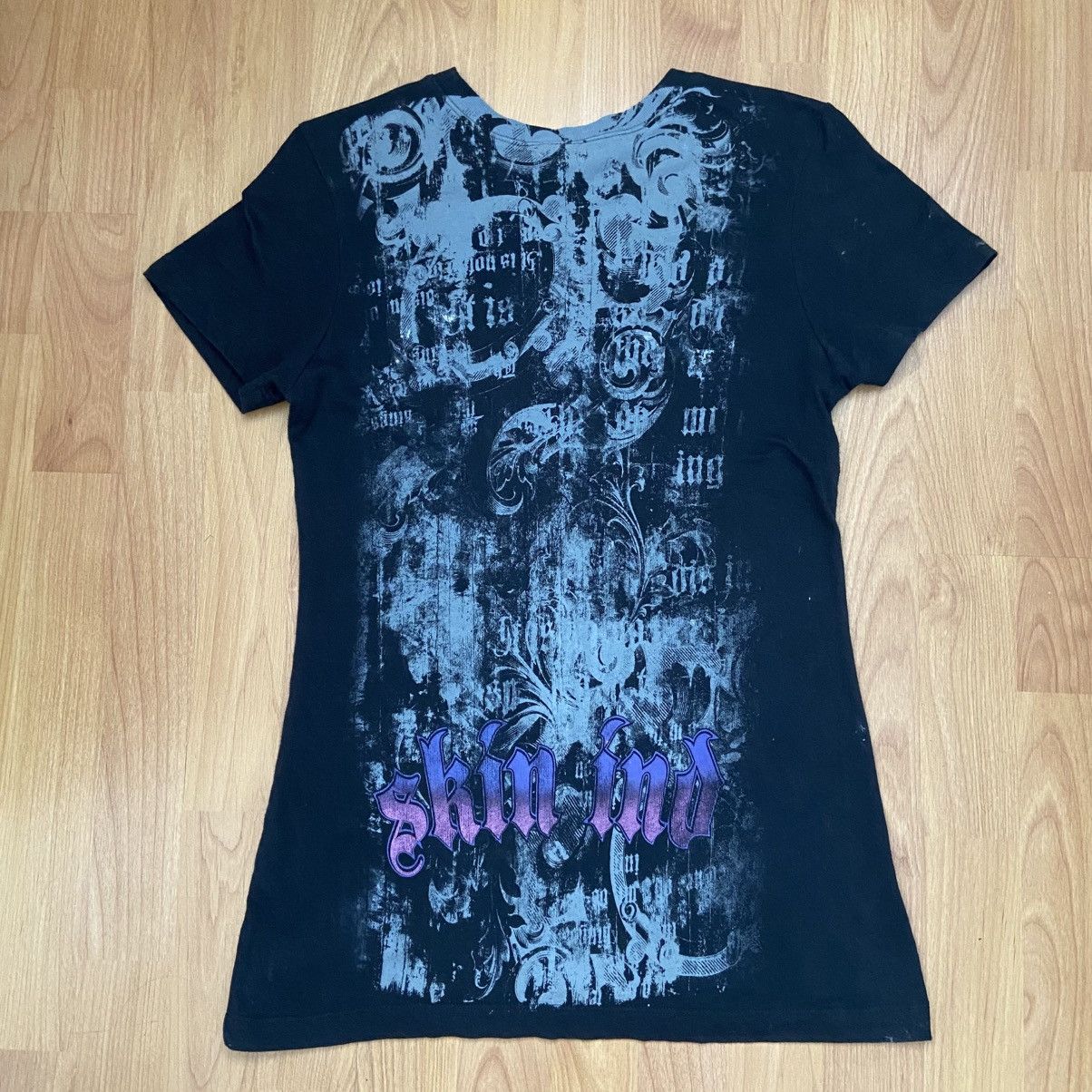 Skin Skin Industries Moto Angel Y2K Vintage T-Shirt Women’s Large Size L / US 10 / IT 46 - 2 Thumbnail