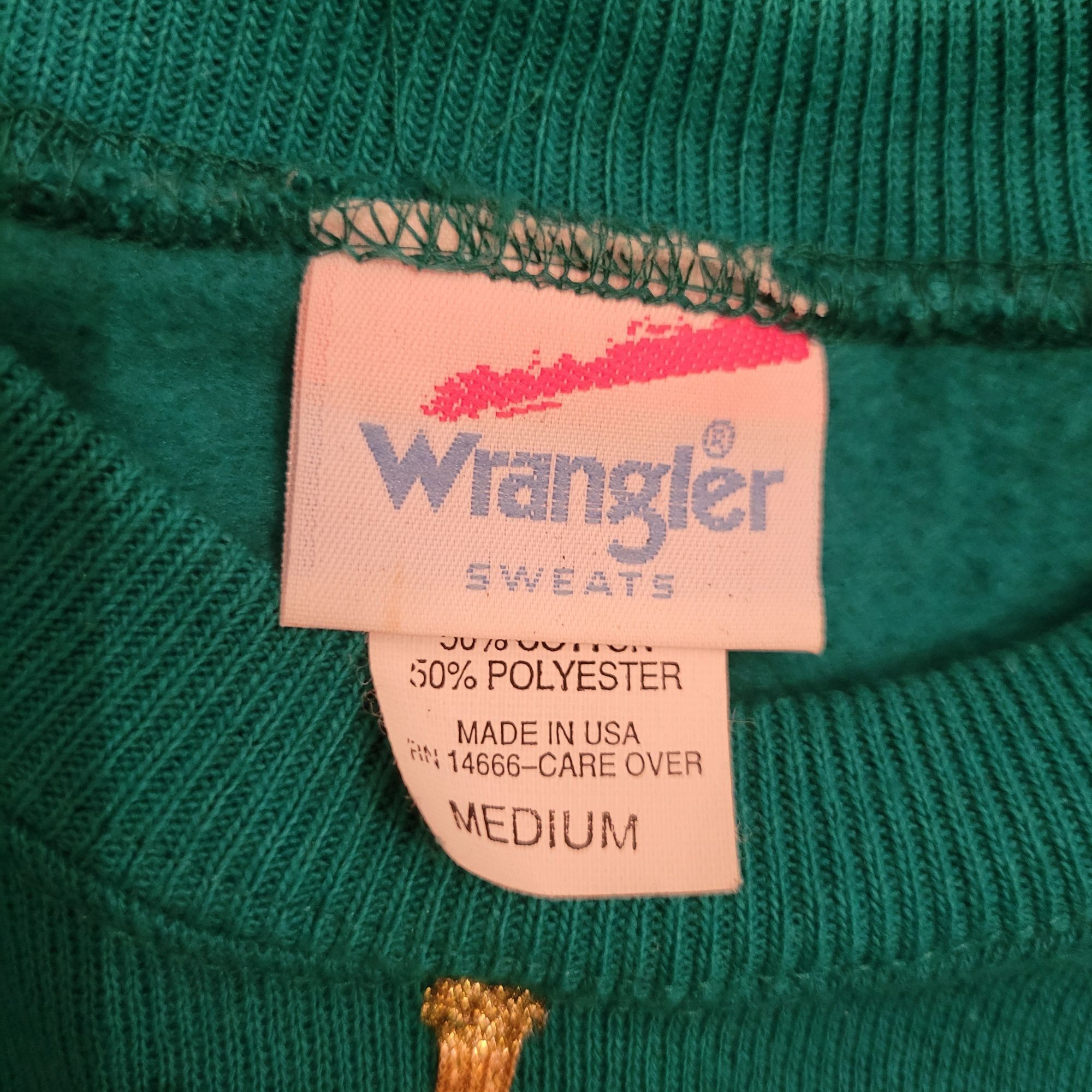 Wrangler Vintage Wrangler Sweats M Sweatshirt Dress Gold Ornaments Re Size M / US 6-8 / IT 42-44 - 2 Thumbnail