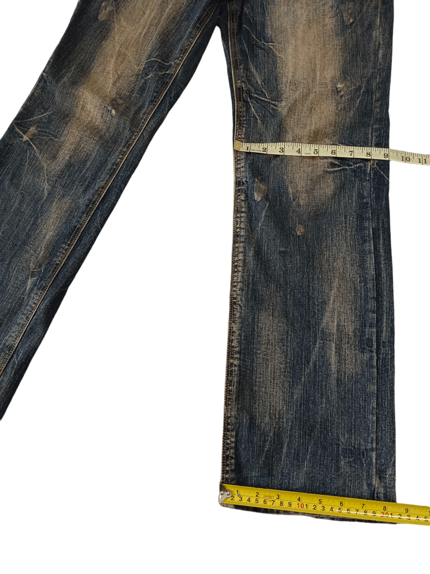 If Six Was Nine 💥Original Jeans💥 Mudmax Distressed Denim Size US 33 - 13 Thumbnail