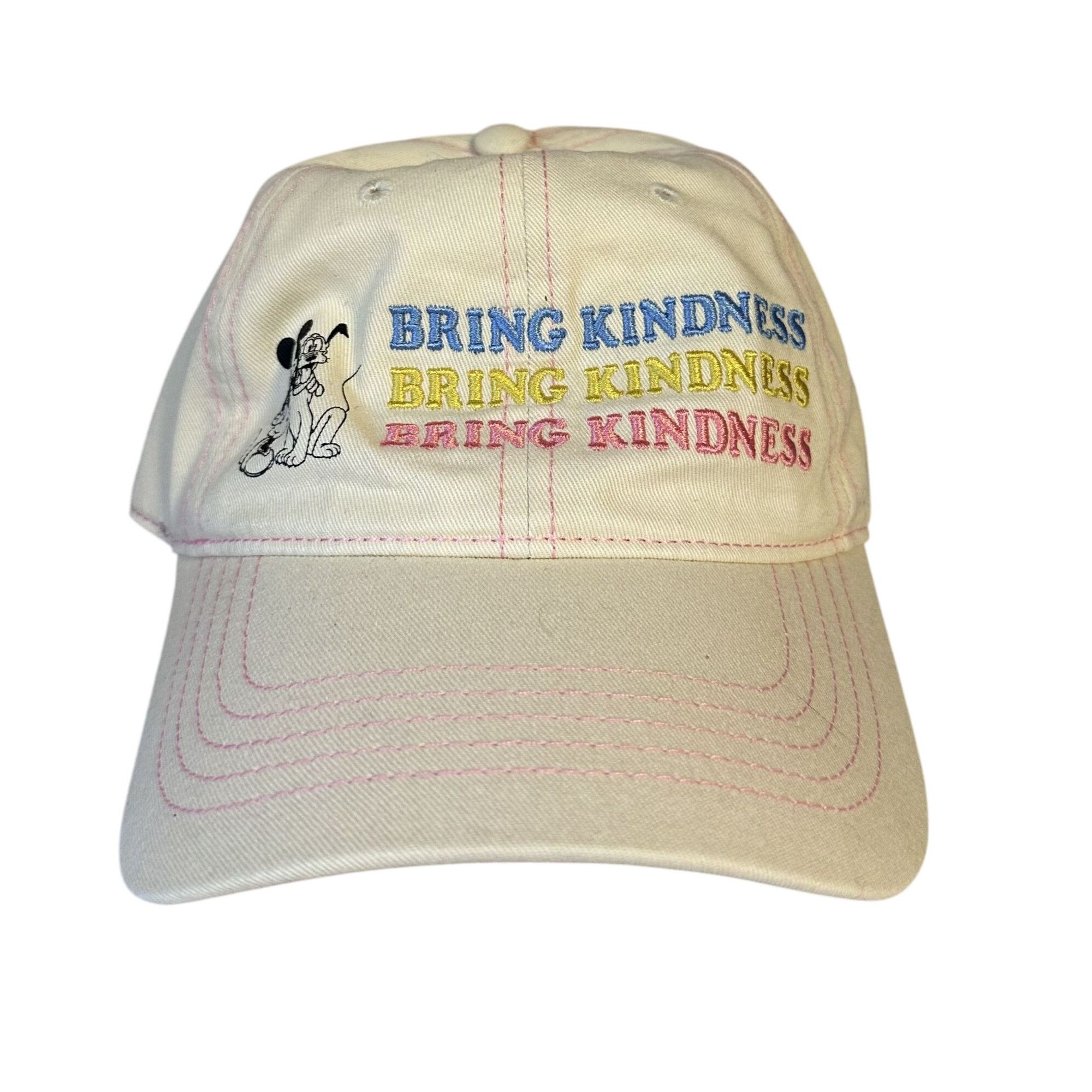 Disney Mickey Mouse and Pluto 'Bring Kindness' Baseball Cap Adjusta Size ONE SIZE - 1 Thumbnail