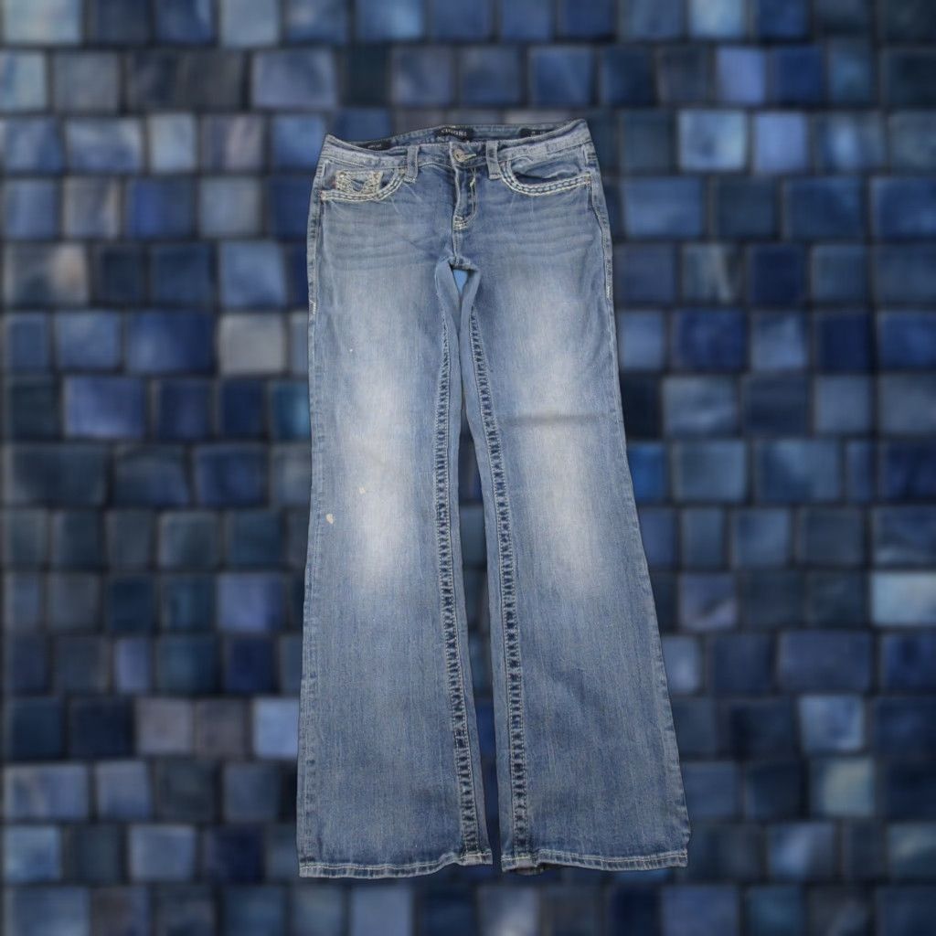 Vintage VINTAGE Vigoss Boot Cut Jeans Women's 8x32 Blue Denim Size 8 Heritage Fit 5-Pocket Design Jeans Womens Size 30" / US 8 / IT 44 - 1 Thumbnail