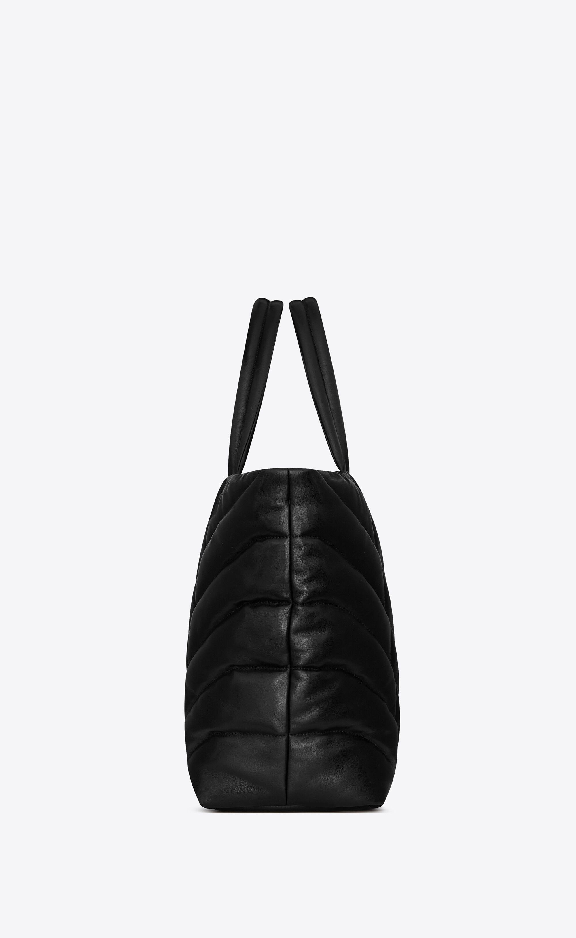 Saint Laurent Paris o1bcso1str1225 Size: OS/Puffer Tote Bag in Black Size ONE SIZE - 3 Thumbnail