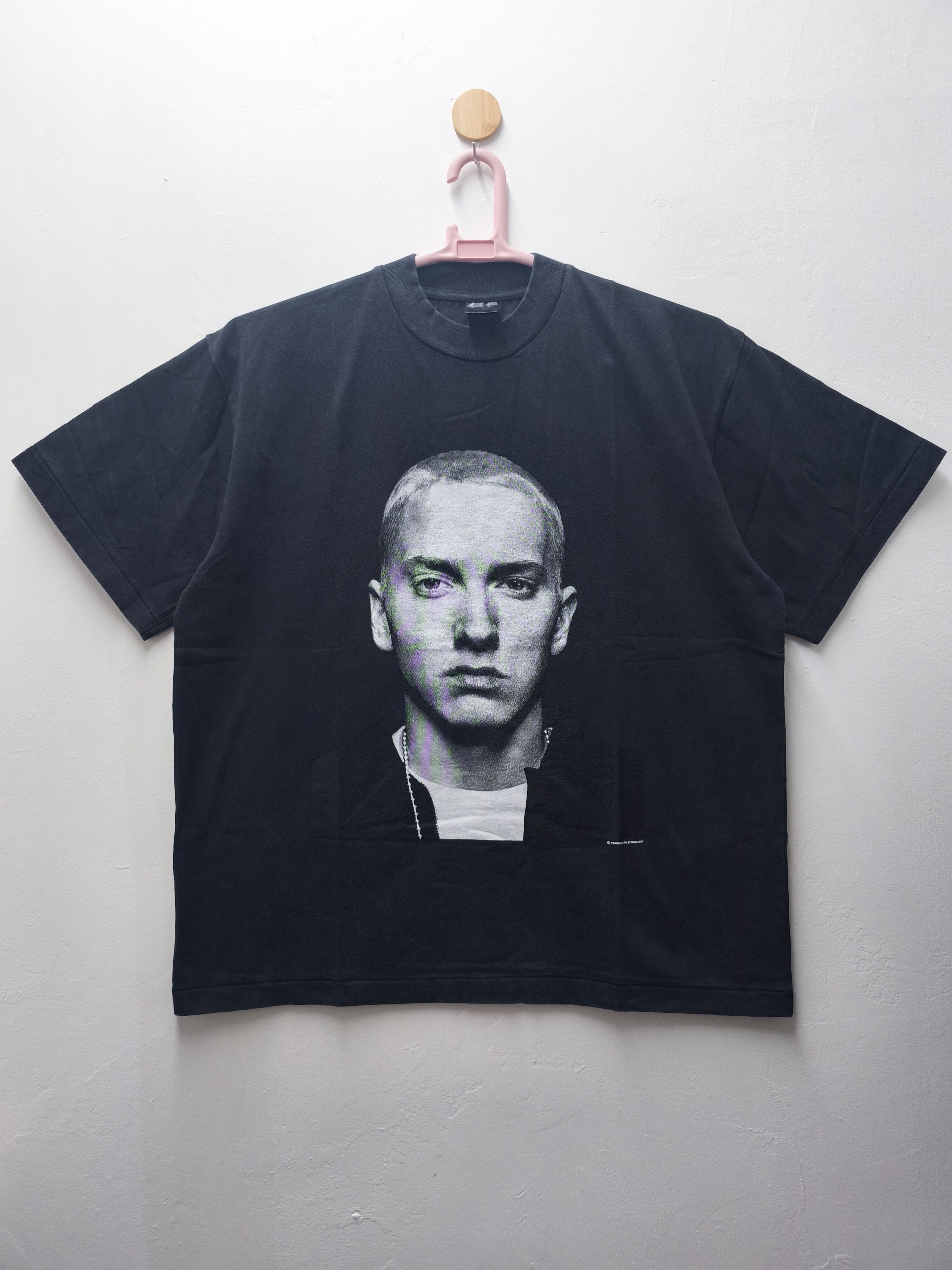 T-shirt Eminem Slim Shady | Masque De Hockey | Coton | Pour Hommes | Style Fan | Cadeau Musique
