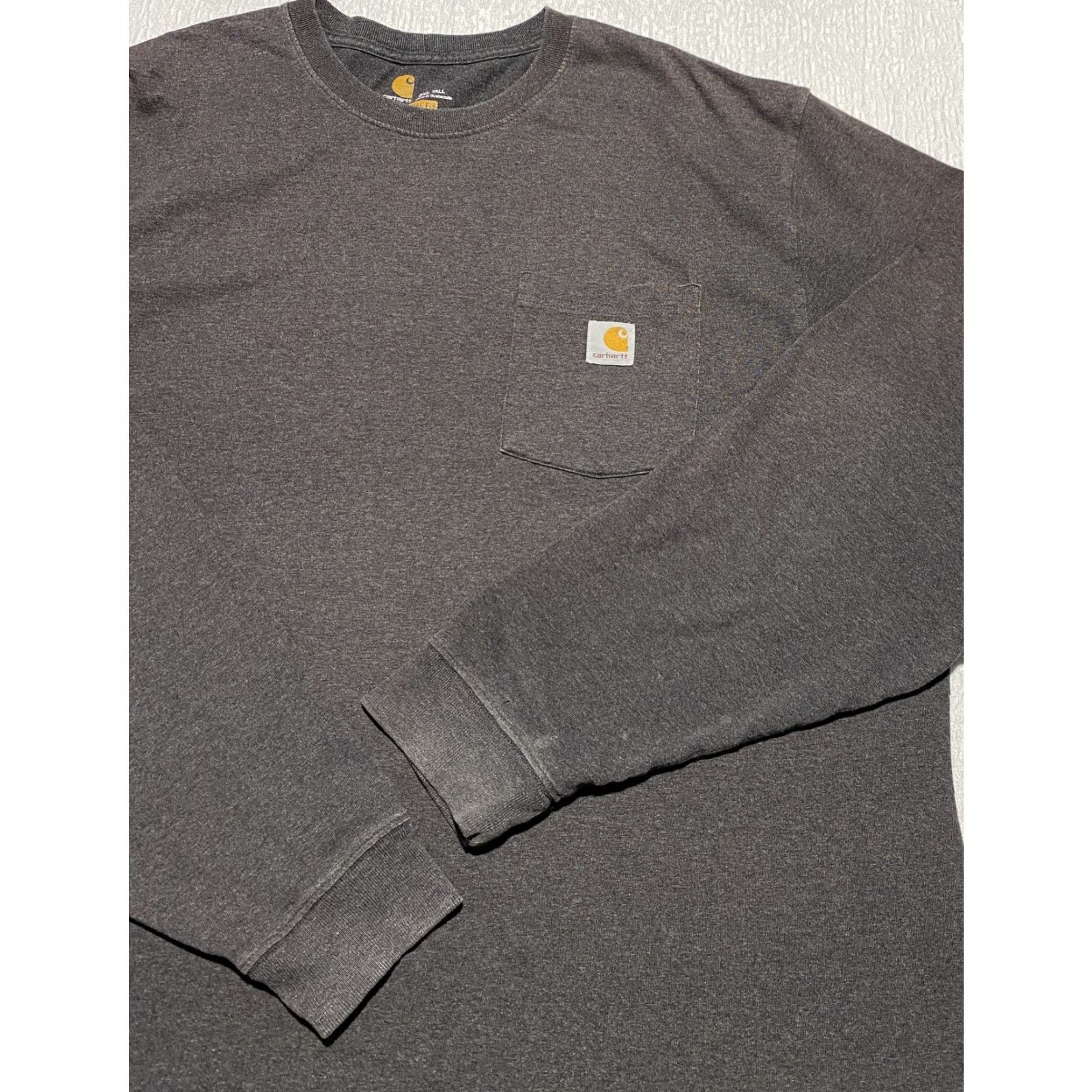 Carhartt Carhartt Shirt Mens 2XL Tall Long Sleeve Pocket Workwear K126 Original Fit Gray Charcoal Size US XXL / EU 58 / 5 - 2 Thumbnail