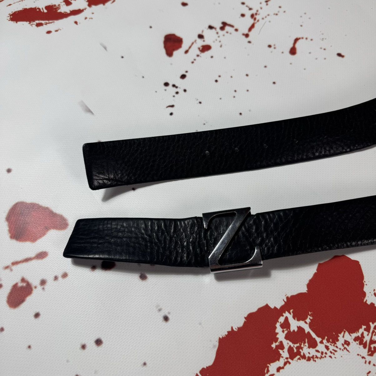 Ermenegildo Zegna × Vintage vintage ermwngildo zegna belt big logo Size ONE SIZE - 3 Thumbnail