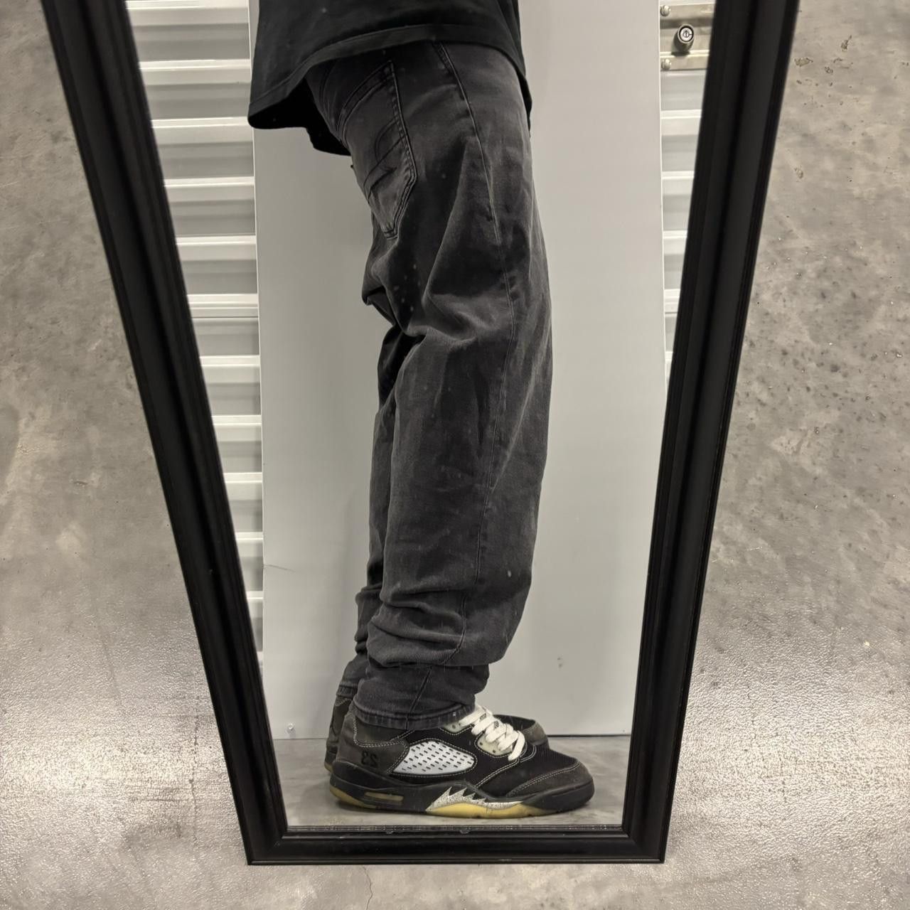 Japanese Brand × Vintage Crazy Vintage Y2K/2000s Grunge Faded Black Denim Jeans! Size US 29 - 2 Thumbnail