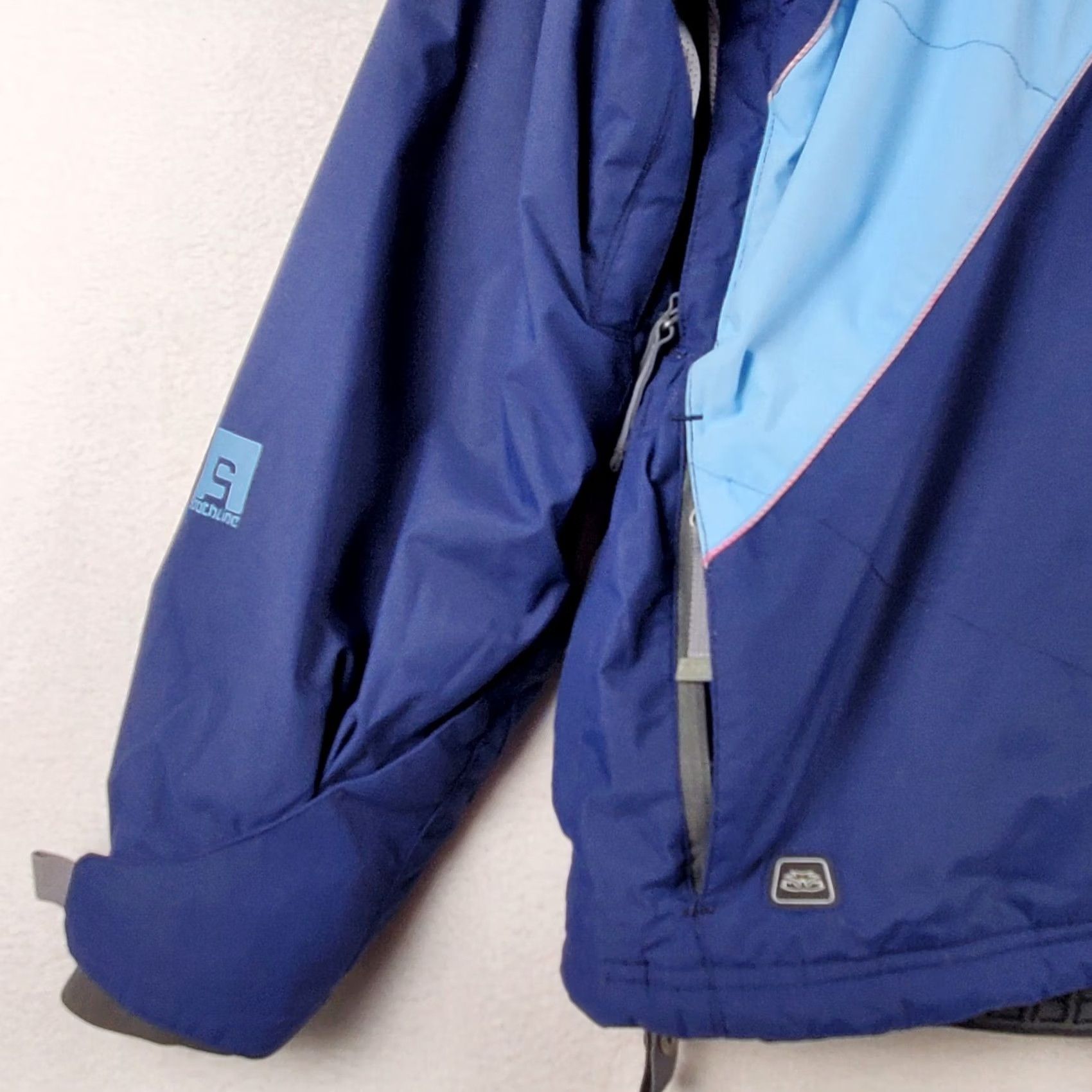 686 686 Windbreaker Jacket Women's Small Blue Full Zip Pockets Lined Polyester Size S / US 4 / IT 40 - 4 Thumbnail