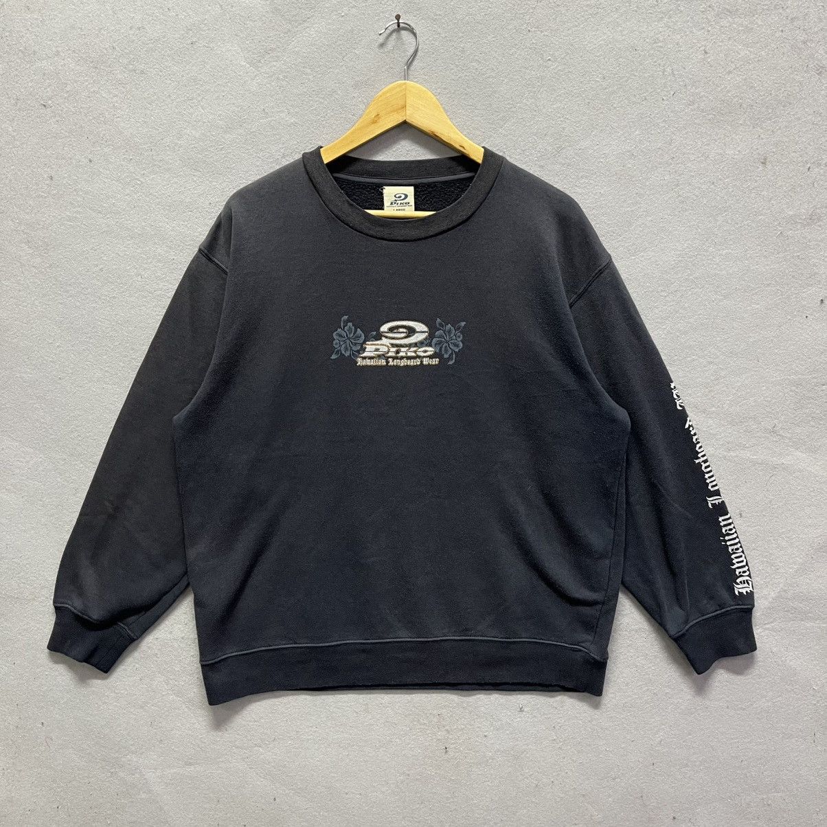 Vintage Vintage PIKO Hawaiian Surf Floral Crewneck Sweatshirt Size US L / EU 52-54 / 3 - 1 Thumbnail