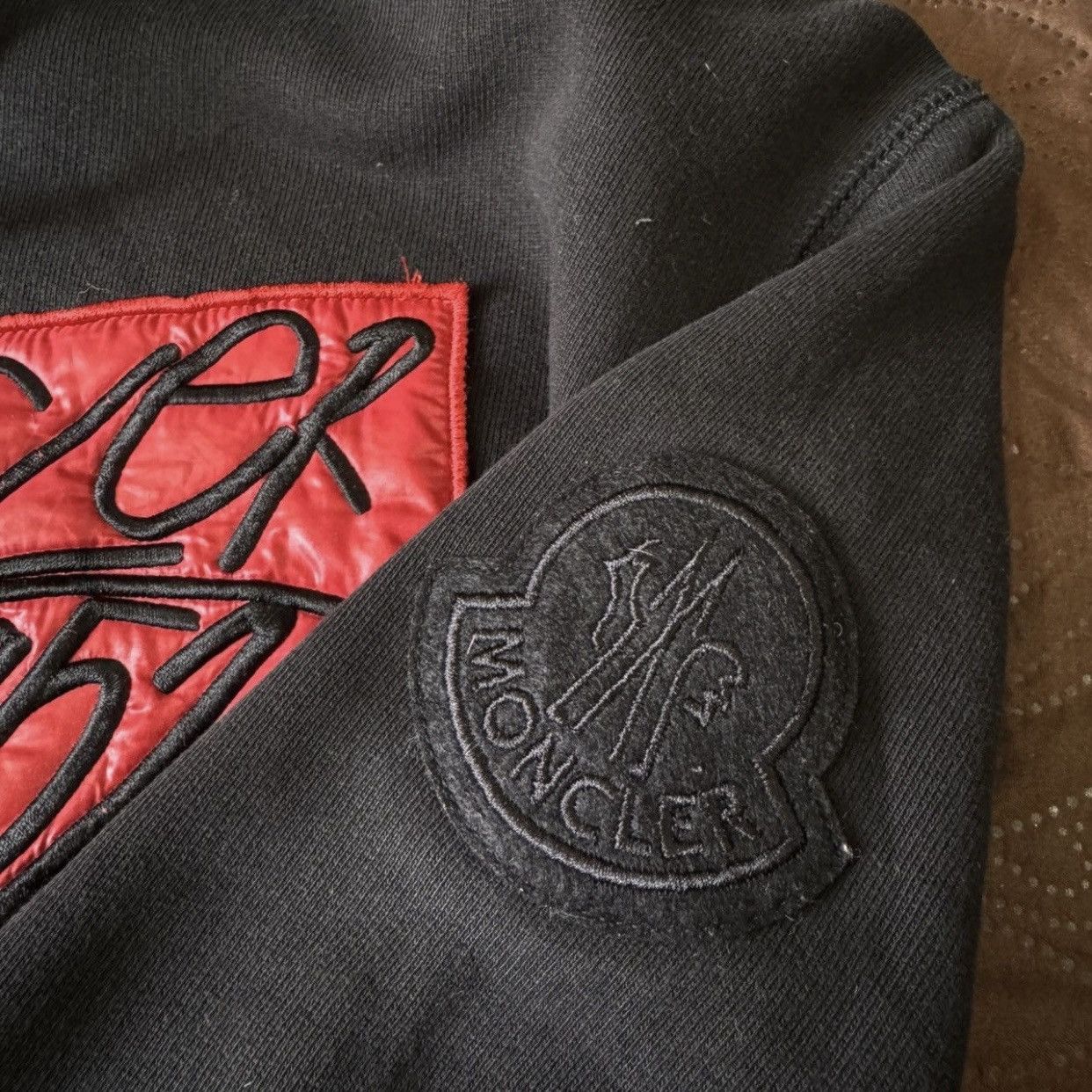 Moncler Moncler Genius 2 Moncler 1952 Black Patch Hoodie FW22 Size US S / EU 44-46 / 1 - 6 Thumbnail