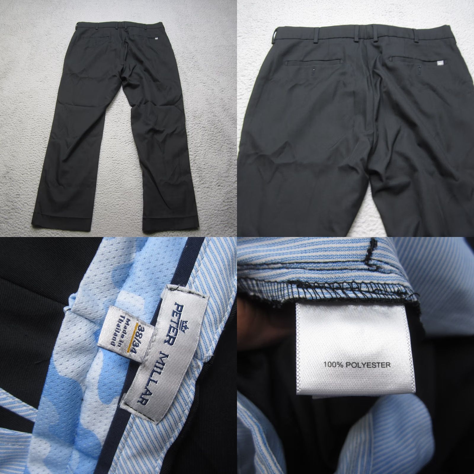 Peter Millar Peter Millar Durham Pants Mens 38x34 Black eb78 Performance Golf Stretch Size US 38 / EU 54 - 8 Thumbnail