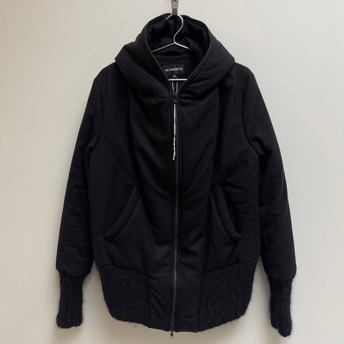 Ann Demeulemeester FW18 Ann Demeulemeester Wool Hooded Bomber Size XS / US 0-2 / IT 36-38 - 1 Thumbnail