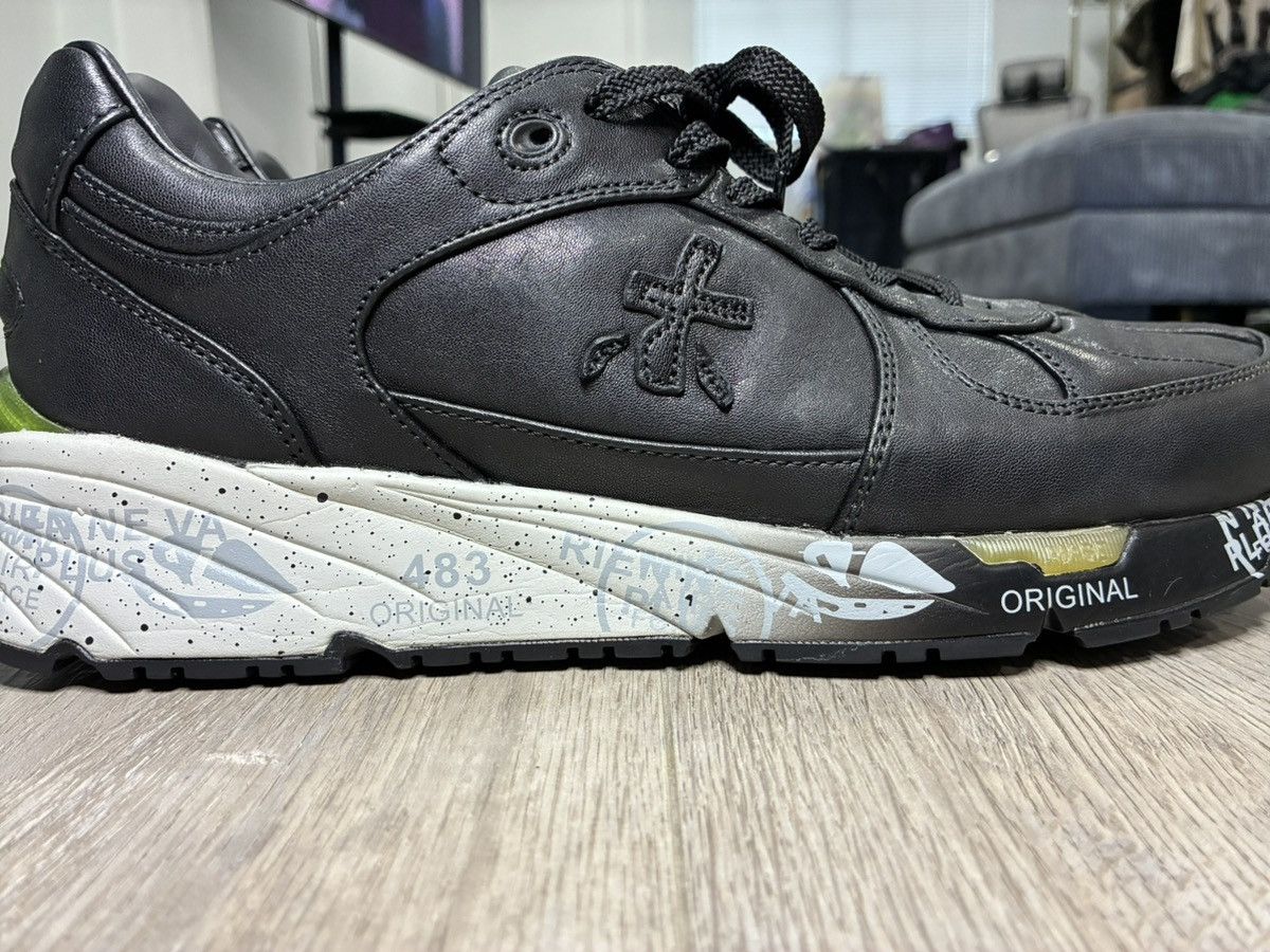 Premiata Premiata Mase 7083 Black Leather Sneackers Size US 10 / EU 43 - 3 Thumbnail