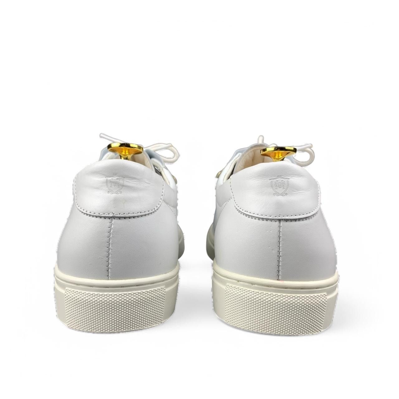 Massimo Dutti Massimo Dutti White Leather Sneakers Size US 10 / EU 43 - 6 Thumbnail