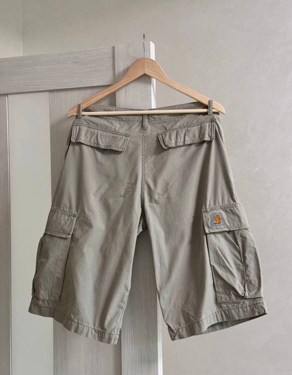Carhartt × Vintage Carhartt Carpenter Cargo Faded Shorts Work Shorts Y2K Size US 32 / EU 48 - 8 Thumbnail