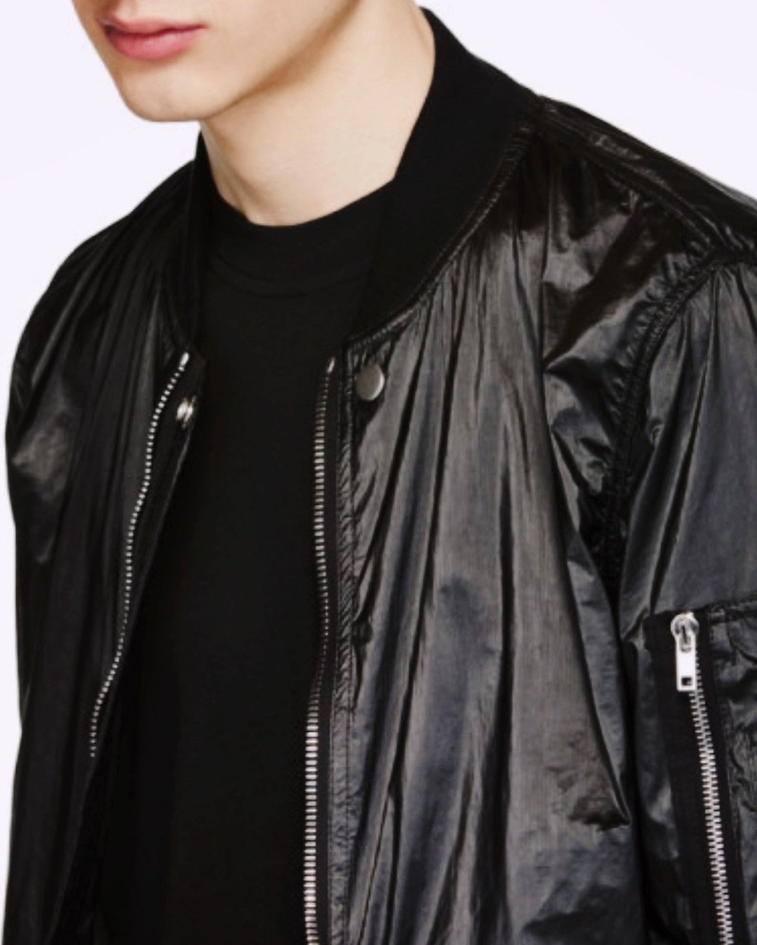 Rick Owens Drkshdw Rick Owens Drkshdw Black Flight Jacket, XL Size US XL / EU 56 / 4 - 9 Thumbnail