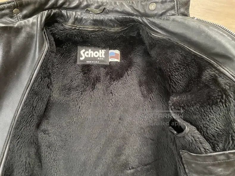 Schott Schott Straight stand-up collar leather jacket Size US XXS / EU 40 - 3 Thumbnail