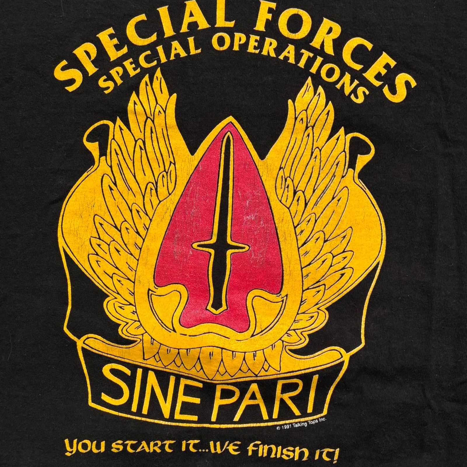 Vintage Vintage 90s Special Forces Special Operations T Shirt. XL Size US XL / EU 56 / 4 - 3 Thumbnail