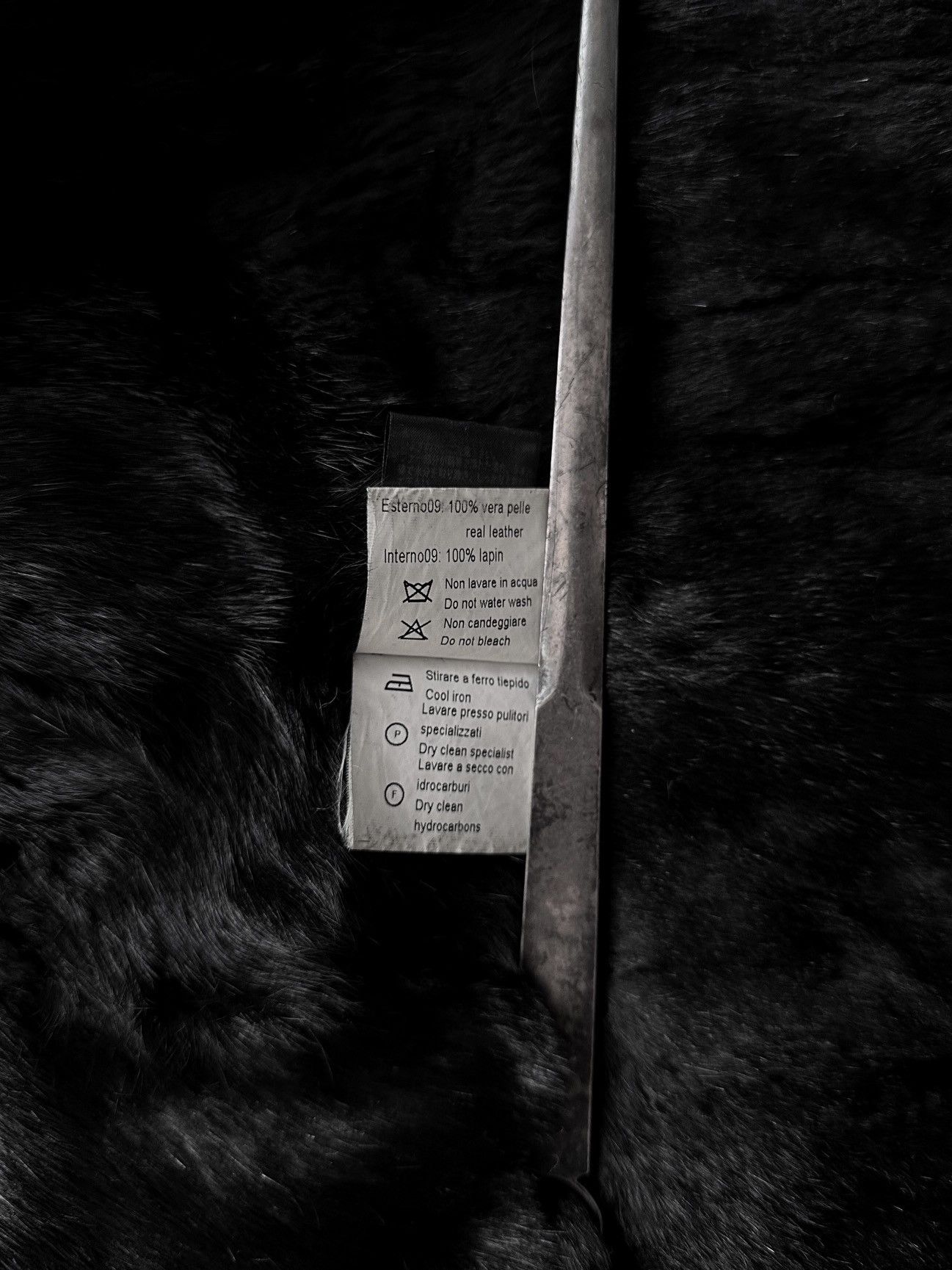 10sei0otto 10sei0otto Rabbit Fur Lamb Leather Gimp Scar Stitch Rider Size US S / EU 44-46 / 1 - 14 Thumbnail
