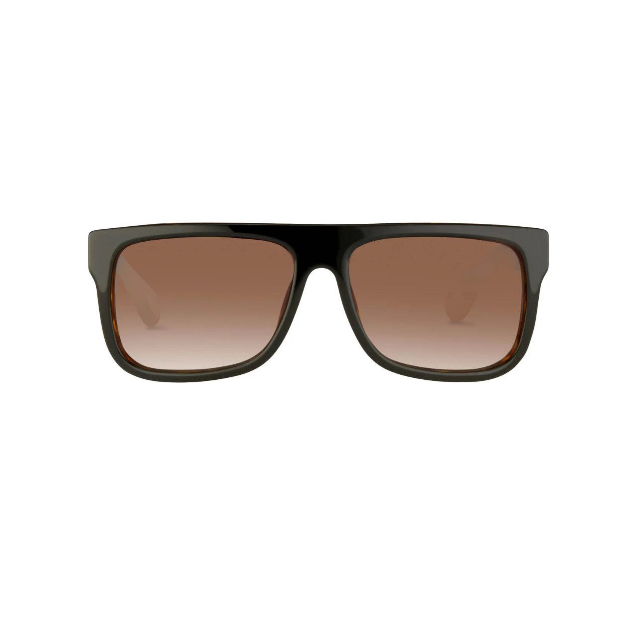 Ann Demeulemeester Ann Demeulemeester Sunglasses Flat Top Black and Brown Size ONE SIZE - 1 Thumbnail