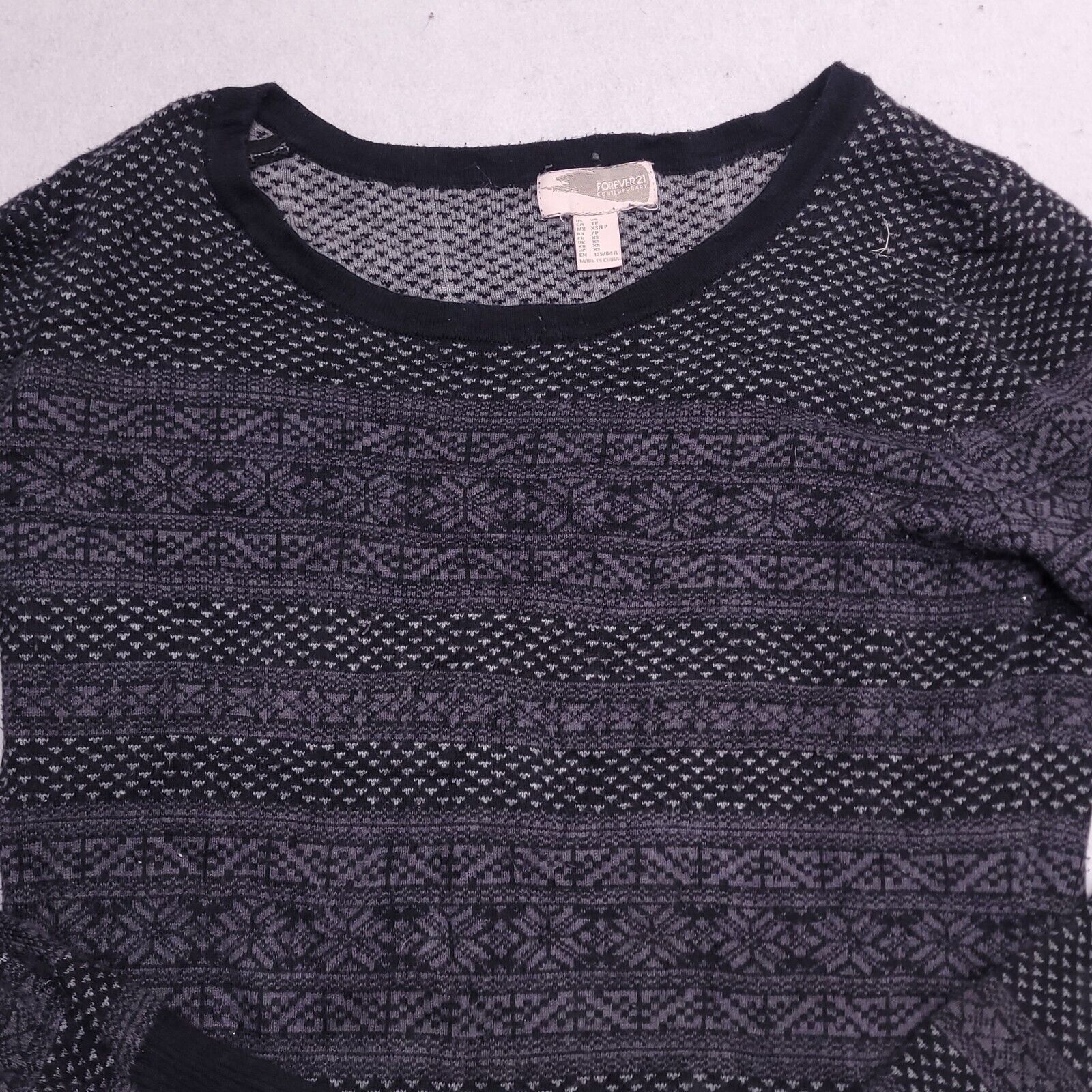 Forever 21 Forever 21 Pullover Cotton Sweater Womens Size XS Black Size XS / US 0-2 / IT 36-38 - 1 Thumbnail