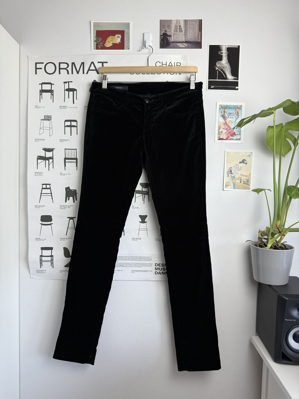 Gucci Gucci G logo velour leggings pants IT40 designer luxury y2k Size 27" / US 4 / IT 40 - 2 Thumbnail