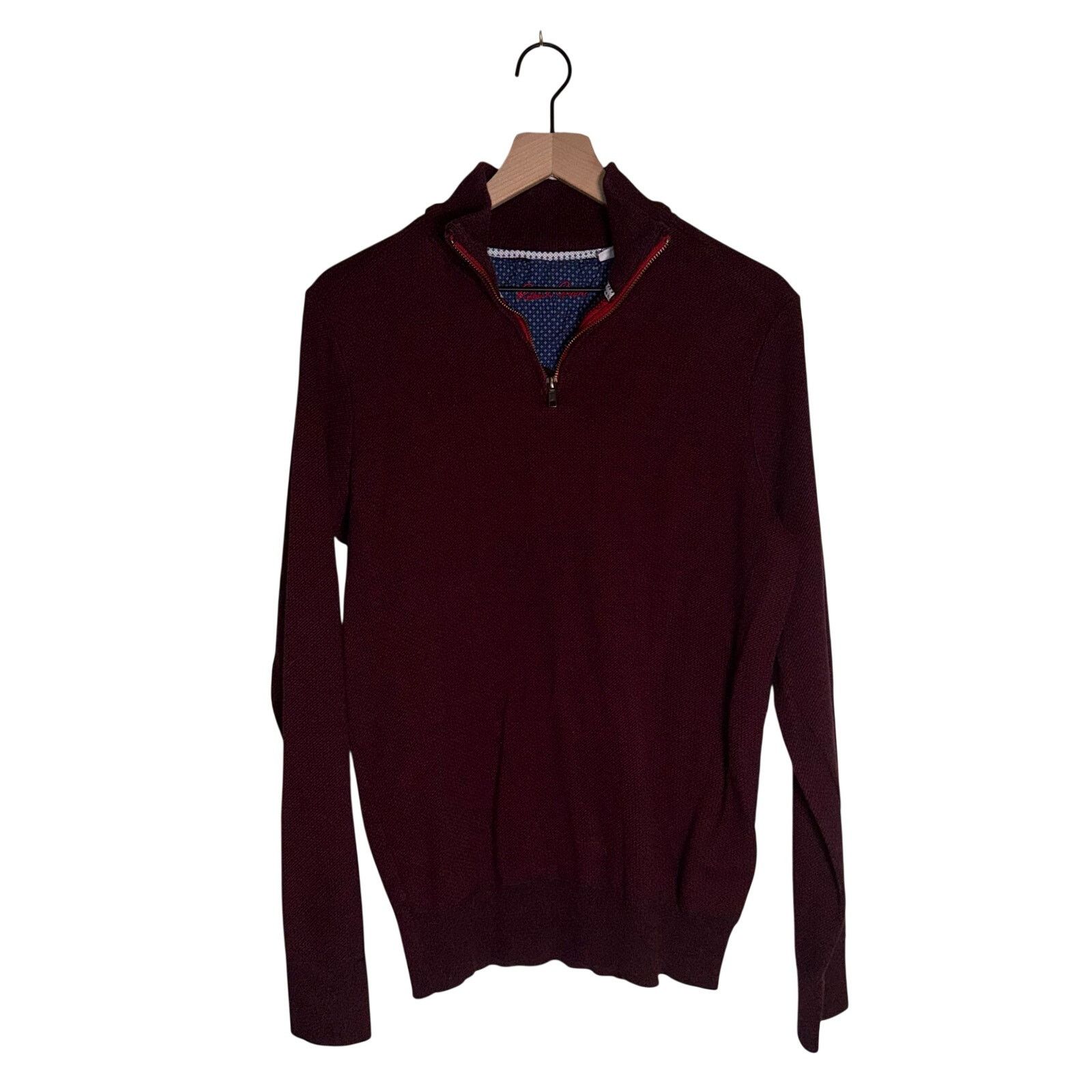 Robert Graham ROBERT GRAHAM knit quarter zip pullover preppy sweater L Size US L / EU 52-54 / 3 - 1 Thumbnail