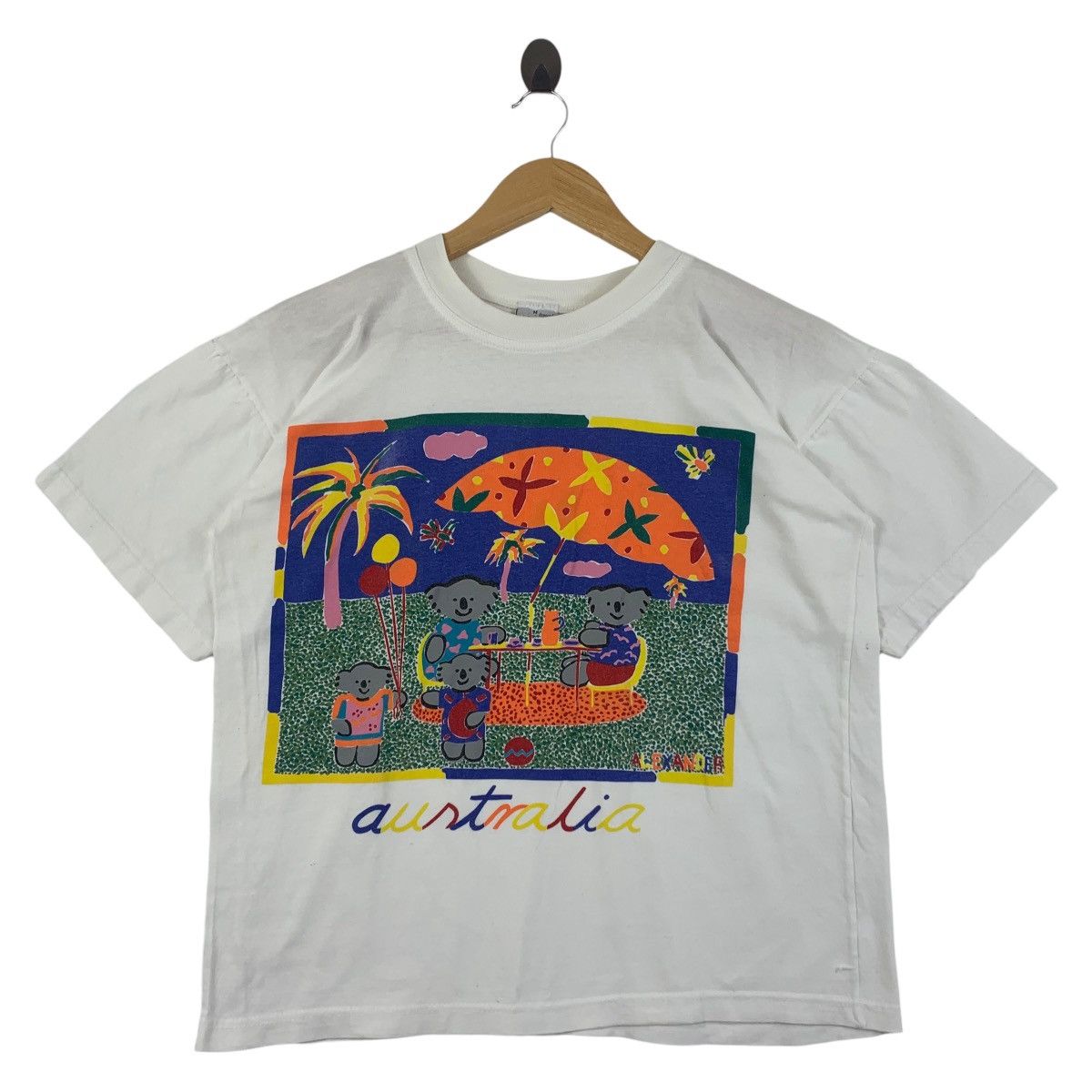 Vintage Vintage KEN DONE Australian down under art tee Size US M / EU 48-50 / 2 - 1 Thumbnail
