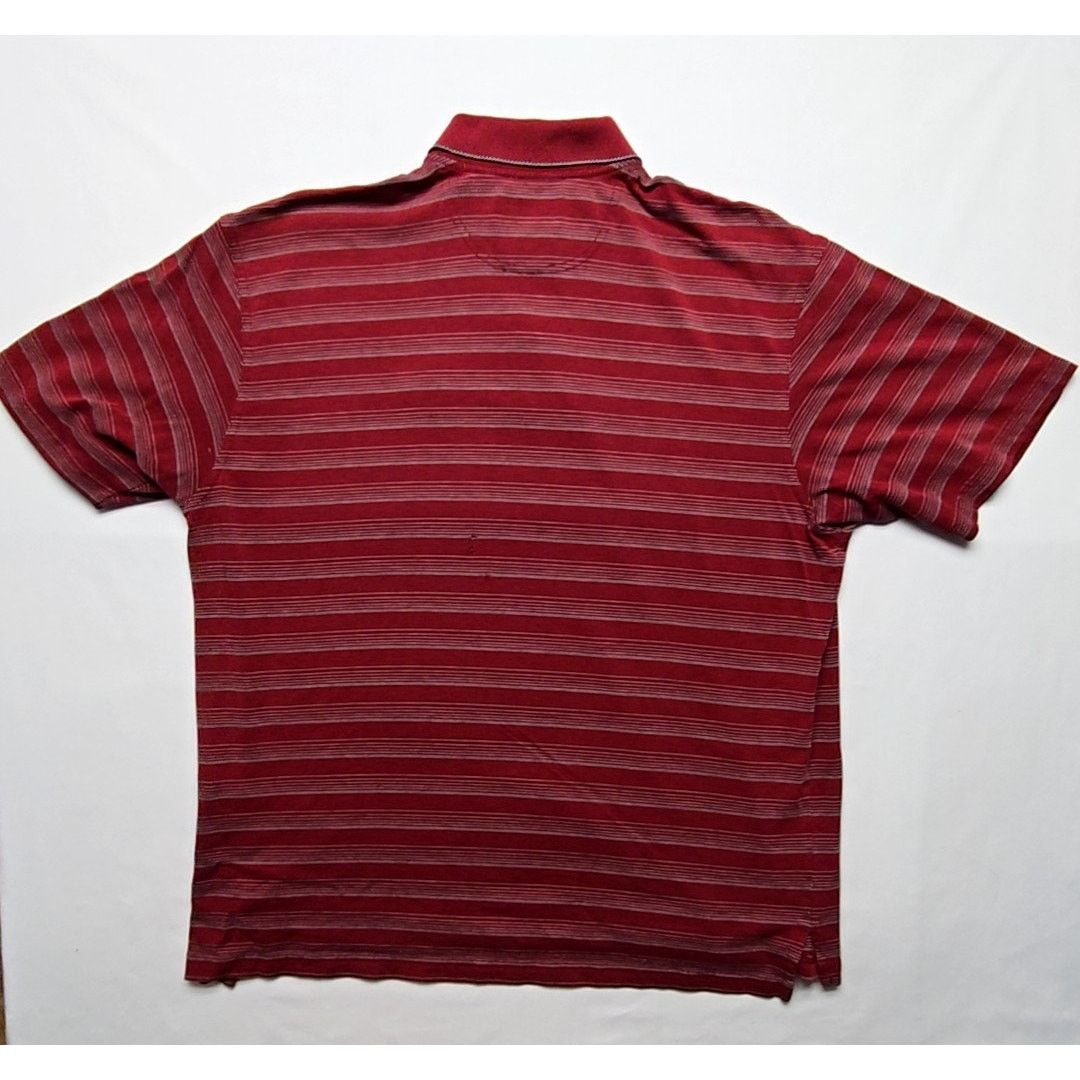 Ashworth Ashworth Desert Hawk Polo Shirt Striped Red Mens L Golf Top Size US L / EU 52-54 / 3 - 7 Thumbnail