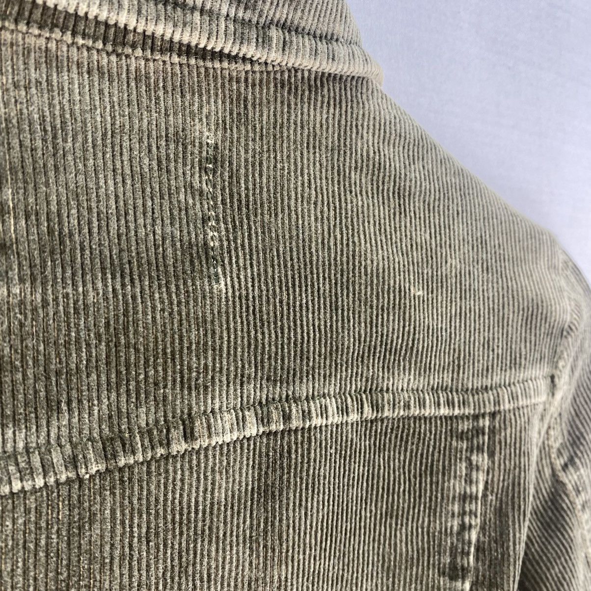 Japanese Brand ARW Corduroy Double Breasted Jacket Olive Green Japan Size XS / US 0-2 / IT 36-38 - 9 Thumbnail