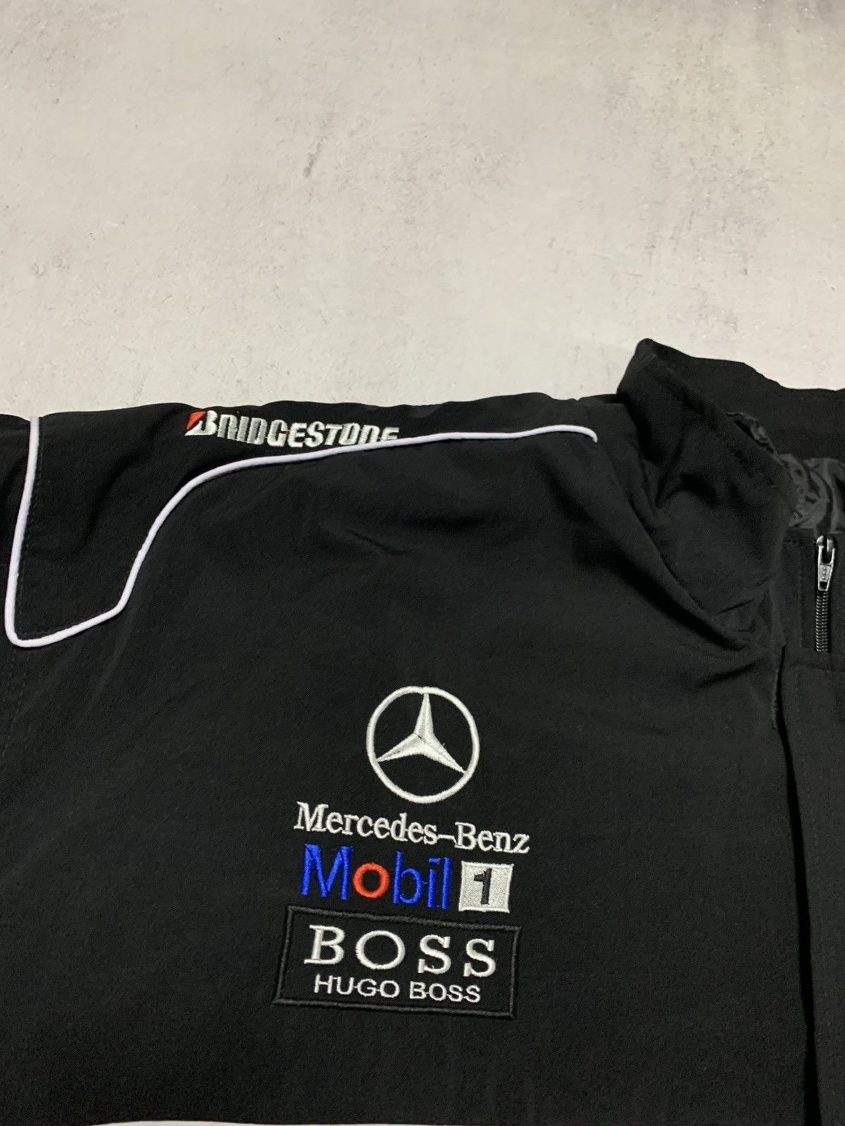 Formula 1 × Mercedes-Benz × Vintage Vintage Mercedes Benz Jacket Bomber Mc Laren Santander F1 Size US XXL / EU 58 / 5 - 6 Thumbnail