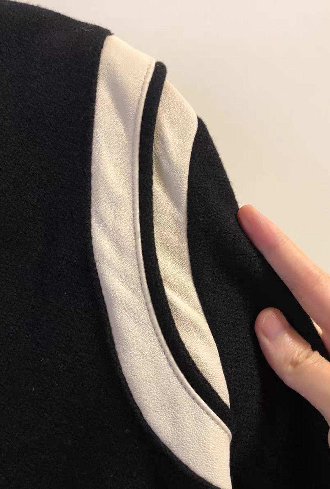 Saint Laurent Paris Saint Laurent SLP SS15 Classic Black & White Varsity Jacket Size US M / EU 48-50 / 2 - 3 Thumbnail