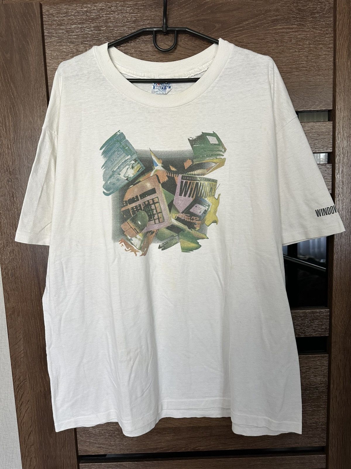 Vintage Windows Vintage Big Logo T-Shirt Tee 90s Size US XL / EU 56 / 4 - 3 Thumbnail