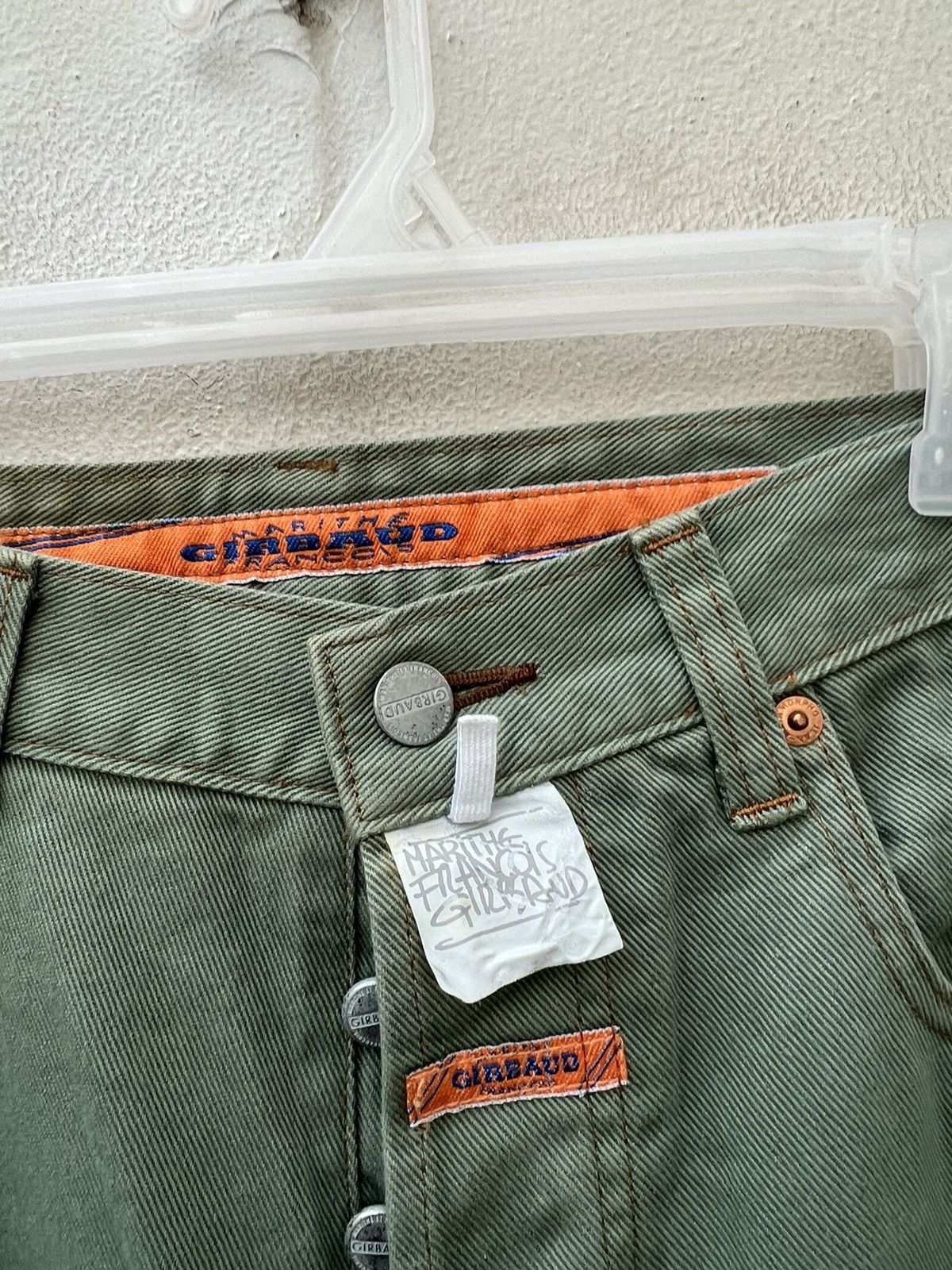 Marithe + Francois Girbaud Vintage 90s MFG Sun Fade Green Denim Baggy Jeans Size US 32 / EU 48 - 7 Thumbnail