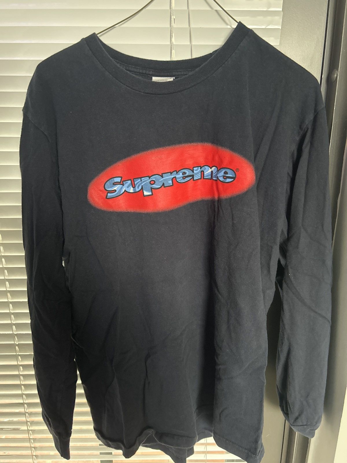 Supreme Supreme Ripple Black L/S Tee Size US M / EU 48-50 / 2 - 1 Thumbnail